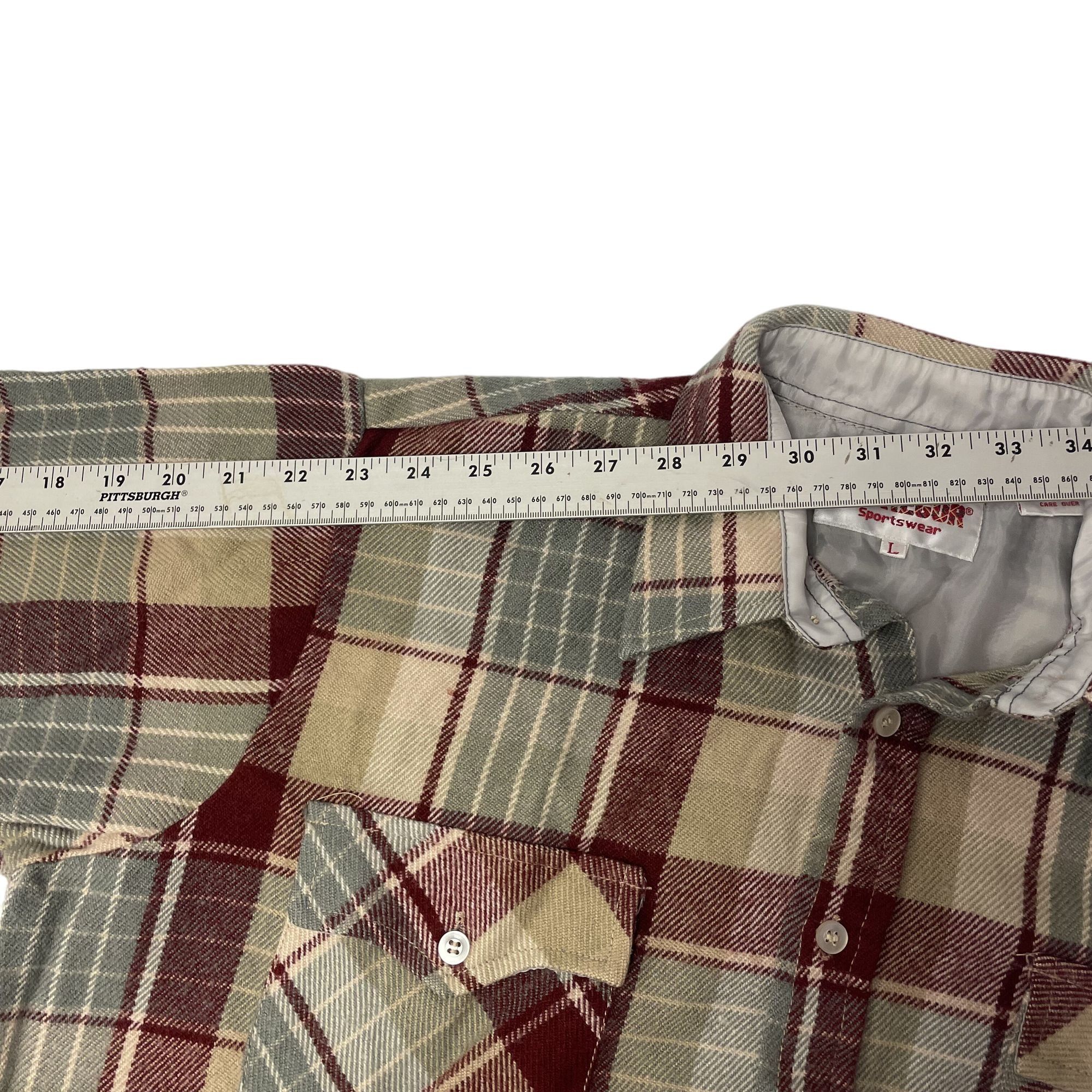 McGregor Vtg McGregor Sportswear Maroon SHADOW PLAID Flannel Size US L / EU 52-54 / 3 - 6 Thumbnail