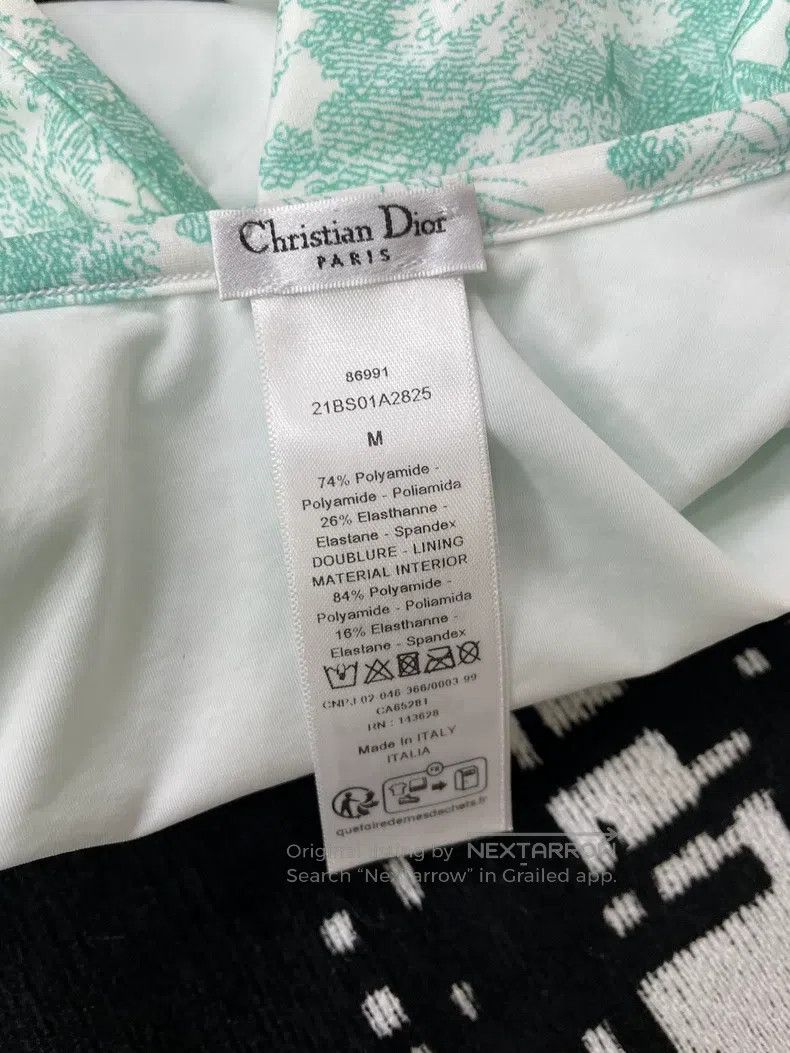 Dior Dior Blue Juy Printed Swimsuit Size 25" / US 0 / IT 36 - 4 Thumbnail