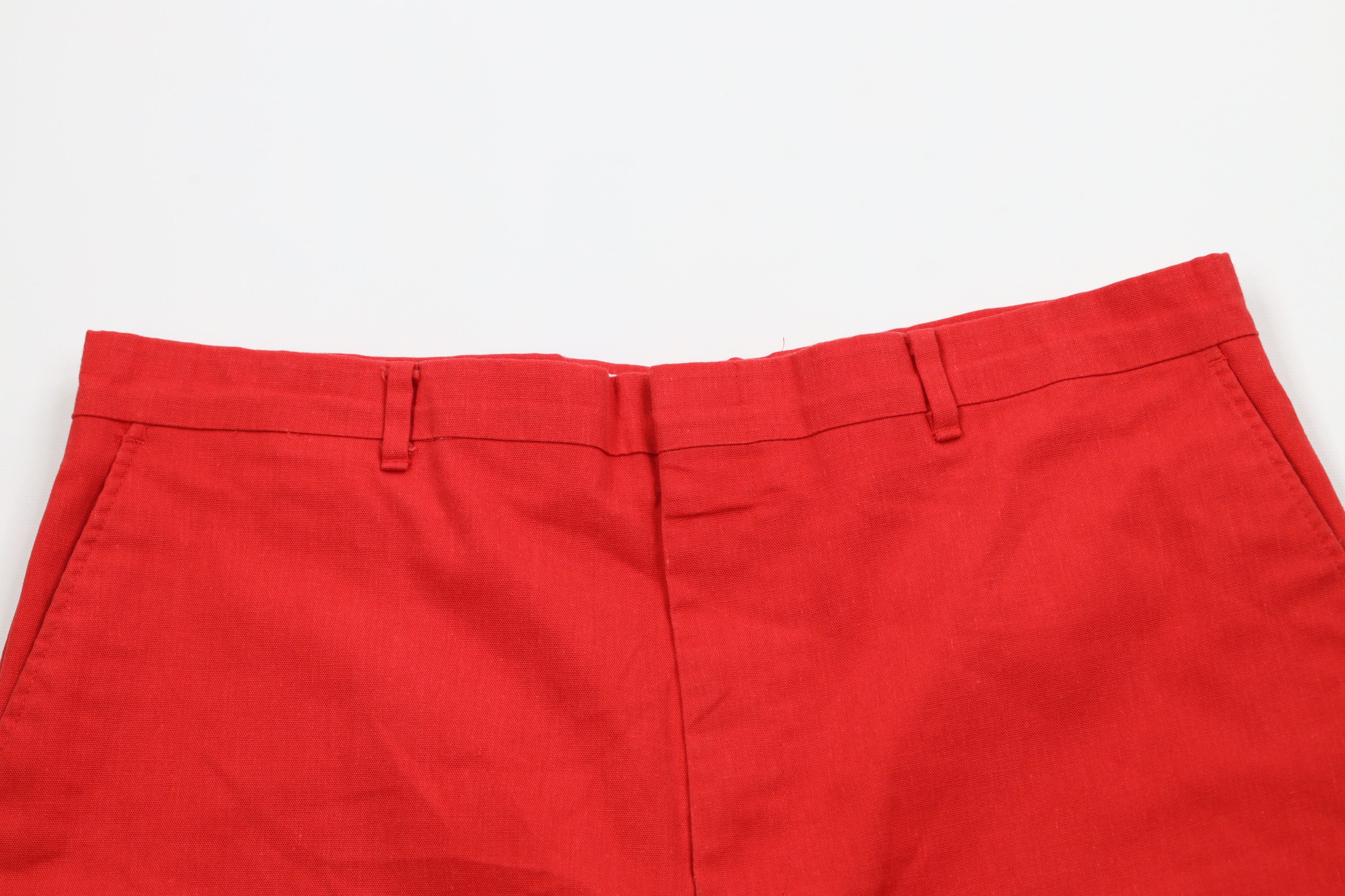 Vintage Vintage 70s Streetwear Above Knee Chino Shorts Red USA Size US 36 / EU 52 - 2 Thumbnail
