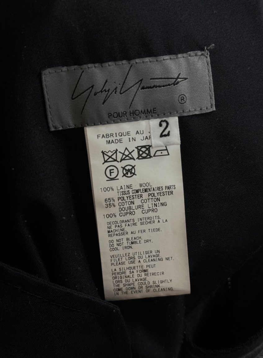 Yohji Yamamoto Yohji Yamamoto Pour Homme - 2 Tabs Hem Pants Size US 32 / EU 48 - 13 Thumbnail