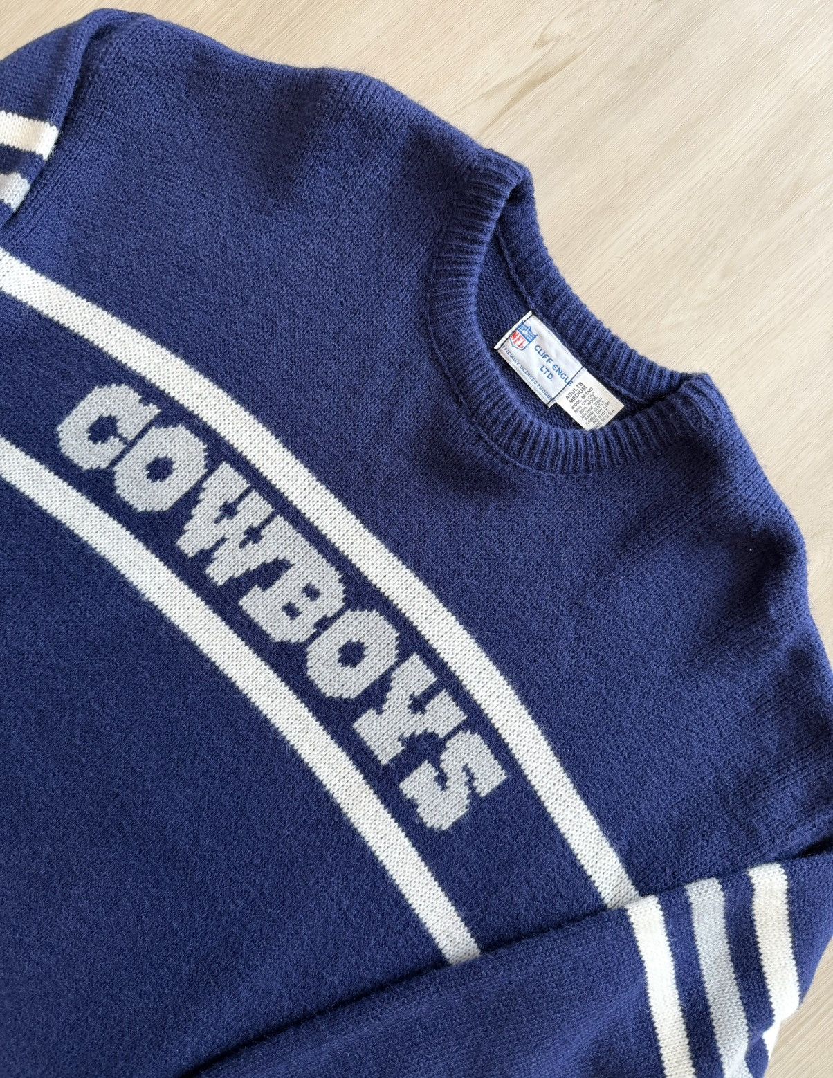 Vintage Vtg Cliff Engle LTD NFL Dallas Cowboys USA Wool Blend Sz M Size US M / EU 48-50 / 2 - 3 Thumbnail