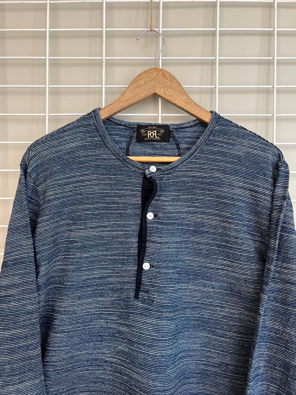 RRL Ralph Lauren RRL Ralph Lauren Henley Long Sleeve Mens Size L/XL Pullover Size US L / EU 52-54 / 3 - 2 Thumbnail