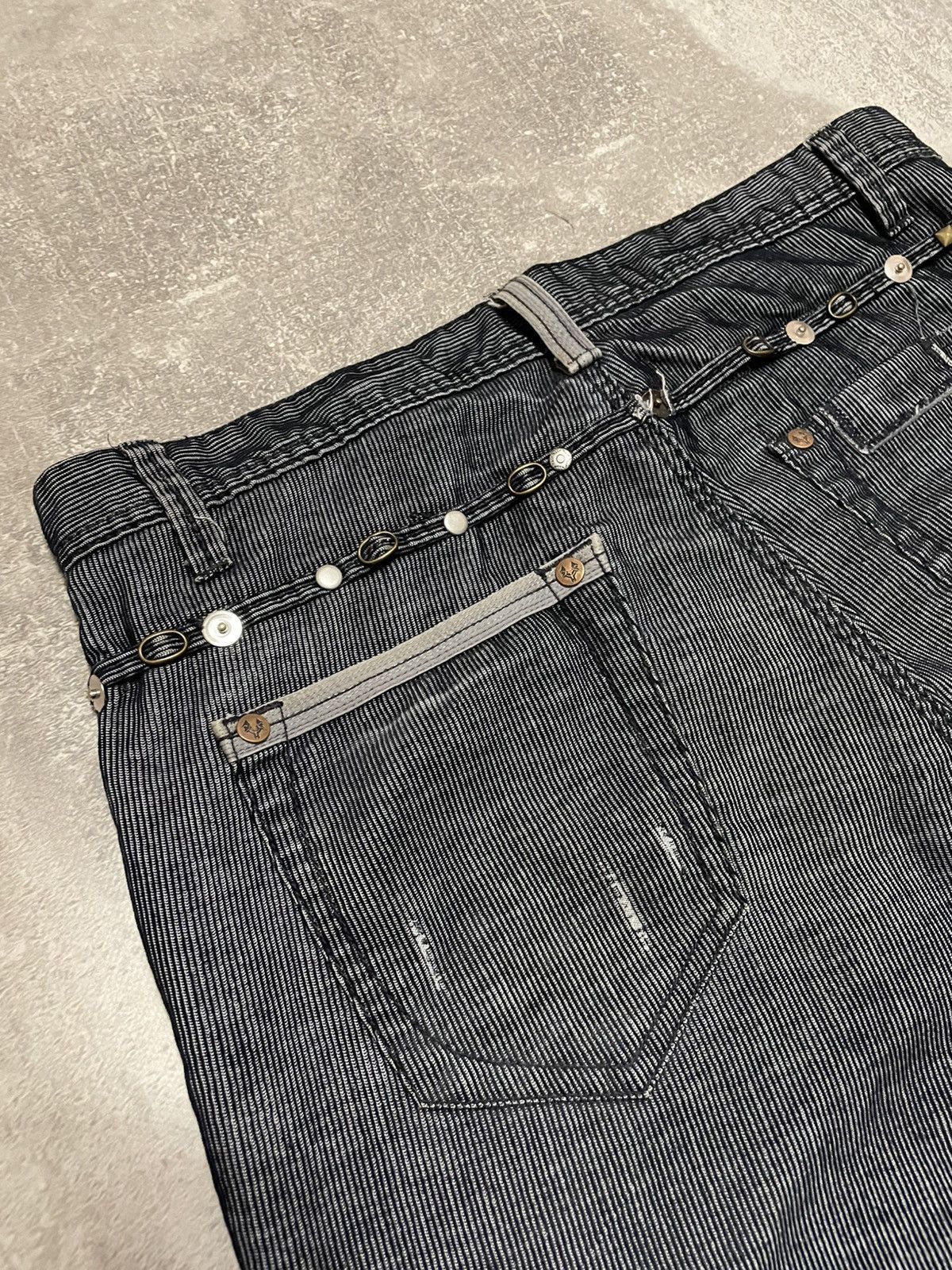Affliction Vintage Reactive Avant Garde Studded Buggy Pants Y2K Size US 34 / EU 50 - 7 Thumbnail