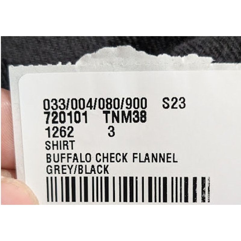 Balenciaga o1rshd1 Buffalo Check Flannel Shirt in Black/Grey 3 Size US L / EU 52-54 / 3 - 25 Thumbnail