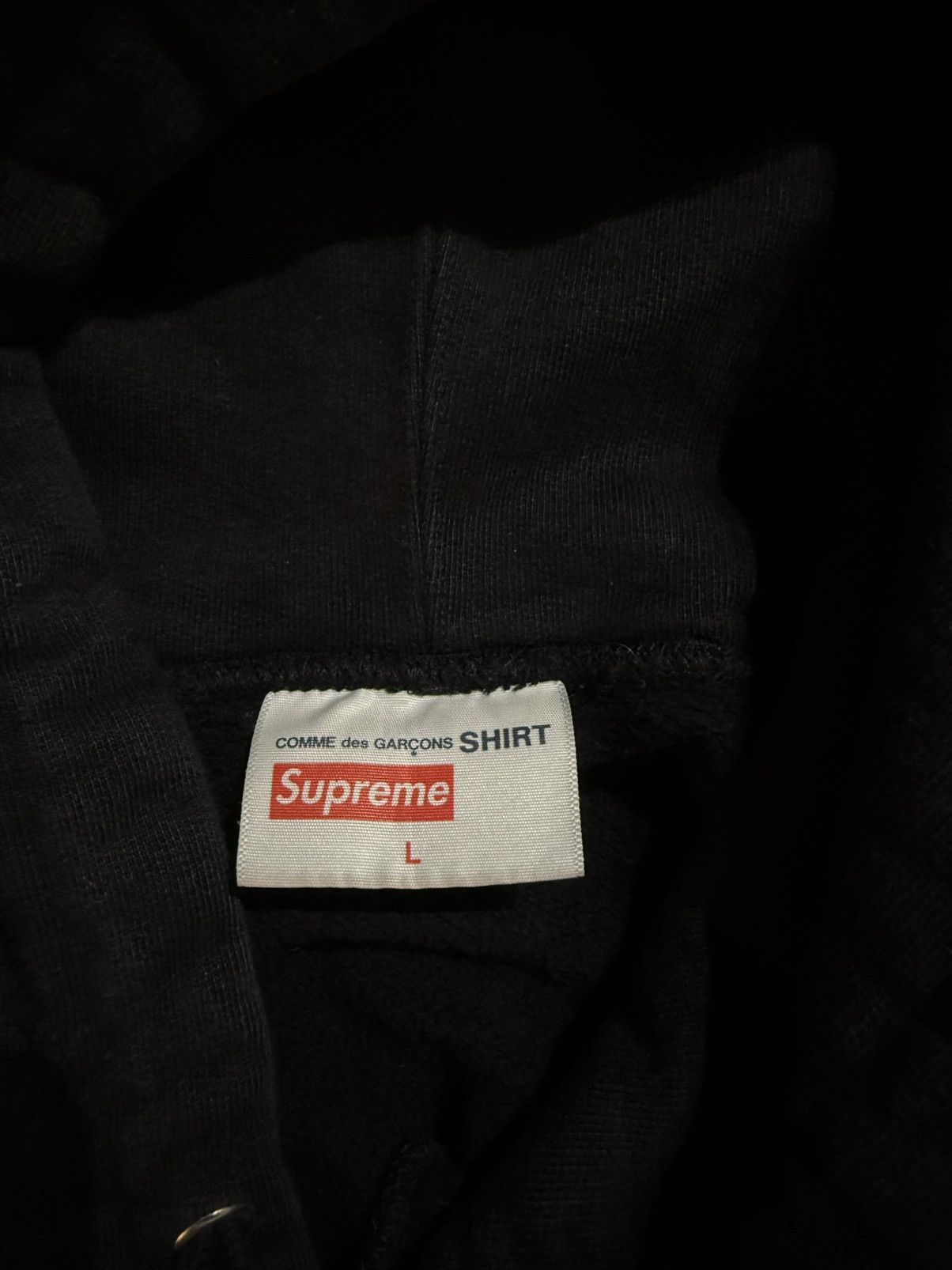 Comme des Garcons × Supreme Supreme Cdg Split Box Logo Hoodie Size US L / EU 52-54 / 3 - 8 Thumbnail