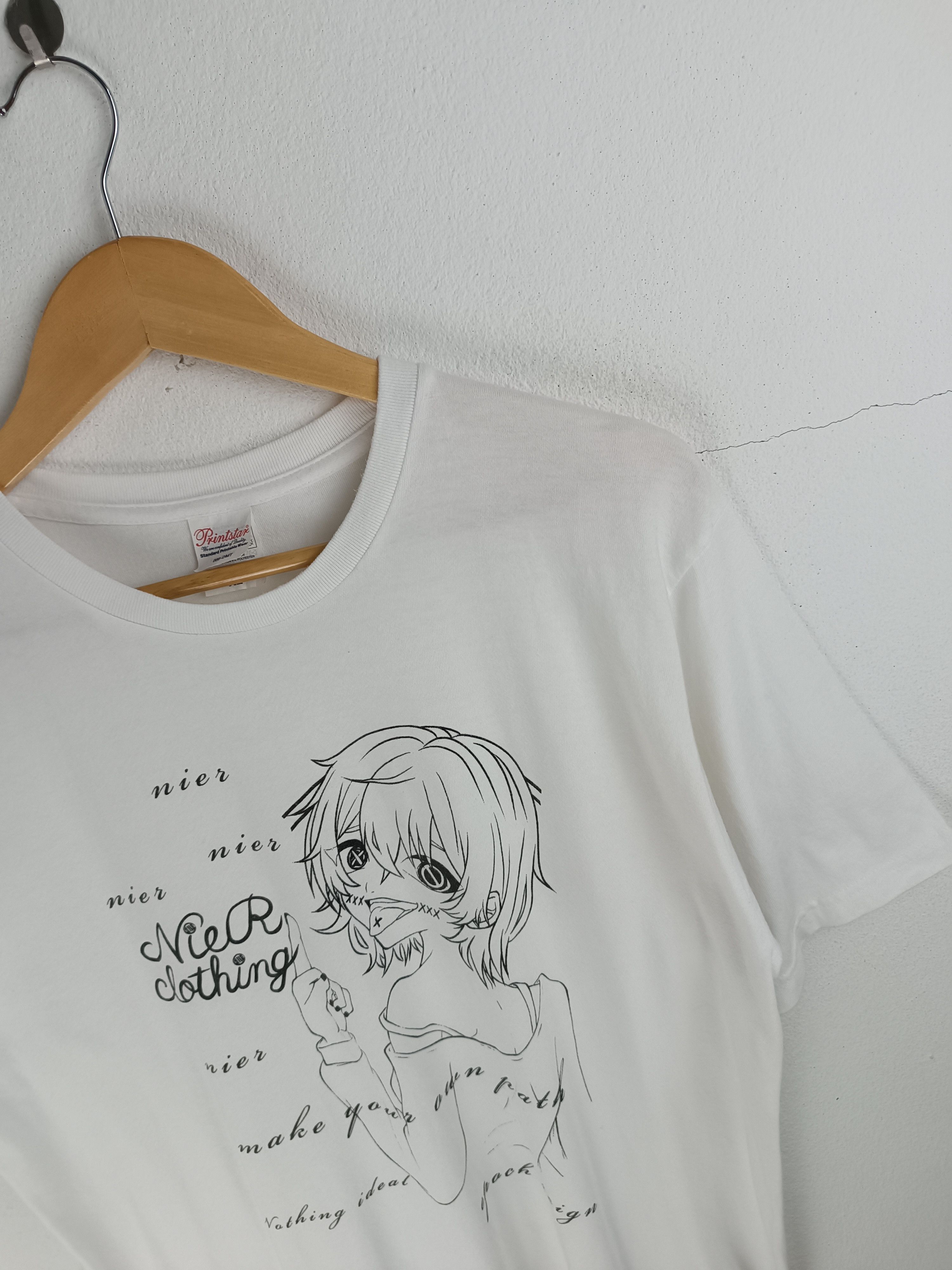 Anime VINTAGE Y2K NIER CLOTHING CUTE ANIME WAIFU TEE Size US L / EU 52-54 / 3 - 9 Thumbnail
