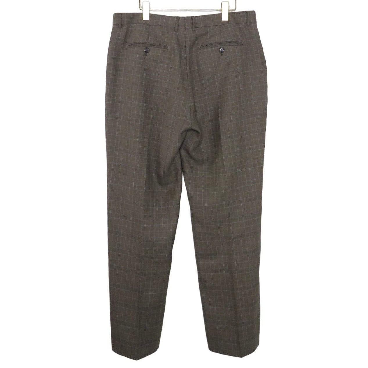 Giorgio Fiorelli Giorgio Fiorelli Grey Plaid Formal Dress Pants Slacks Size 44R - 3 Thumbnail