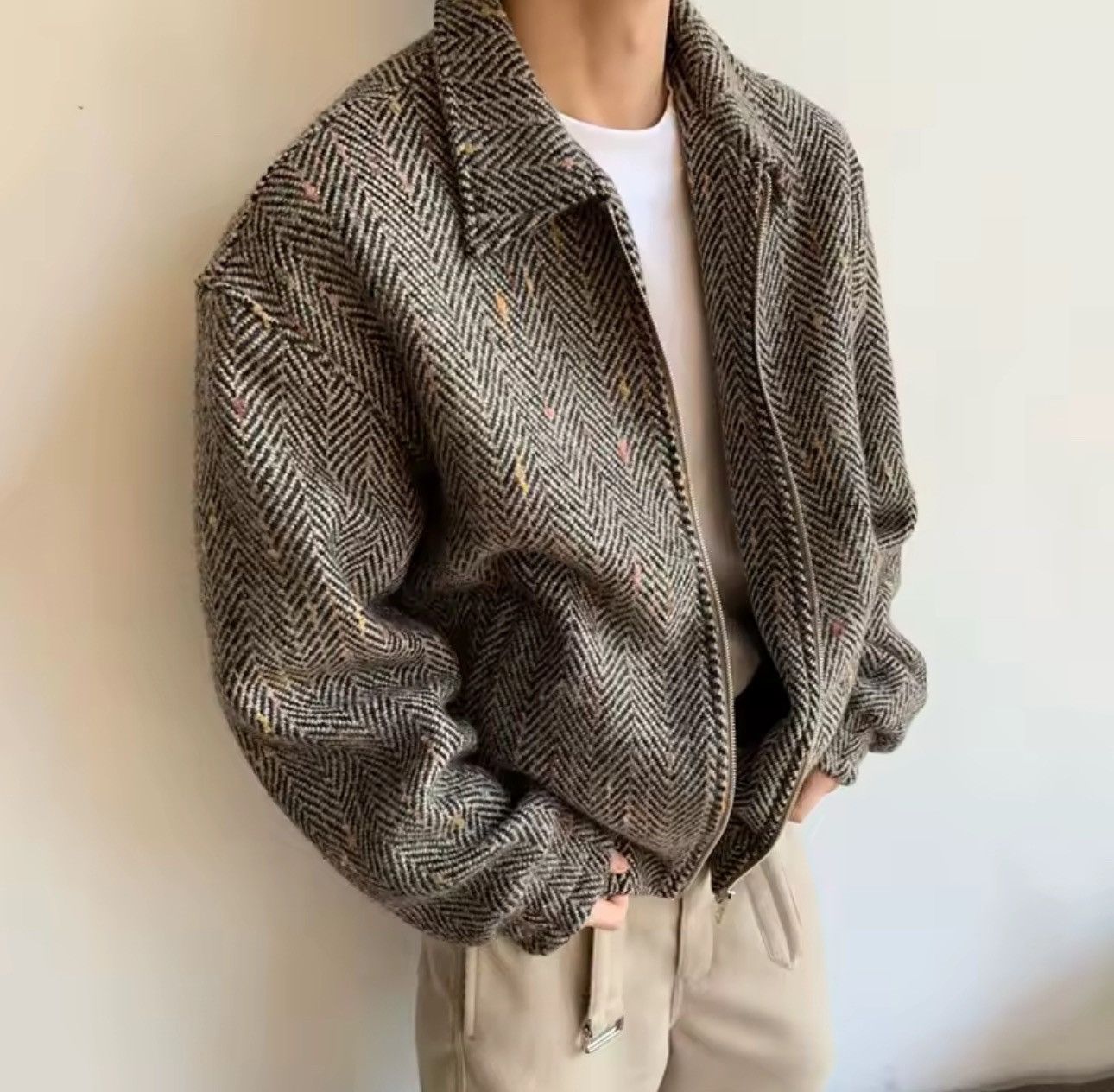 Vintage Plaid Retro Y2k Streetwear Zipper Casual Jacket Bomber Size US M / EU 48-50 / 2 - 3 Thumbnail