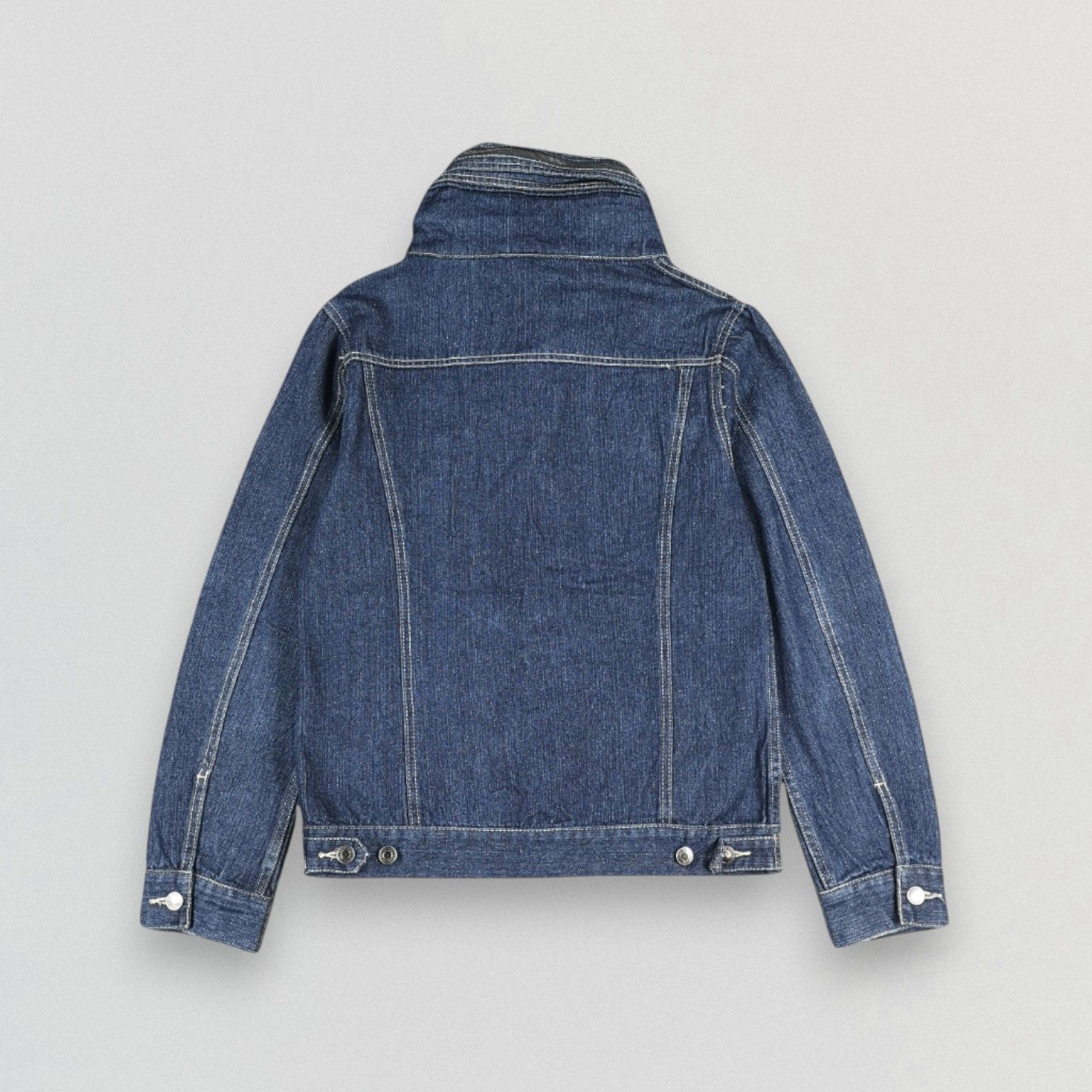 Japanese Brand Japanese Brand Jungle Storm Blue Denim Trucker Jacket Size US M / EU 48-50 / 2 - 3 Thumbnail