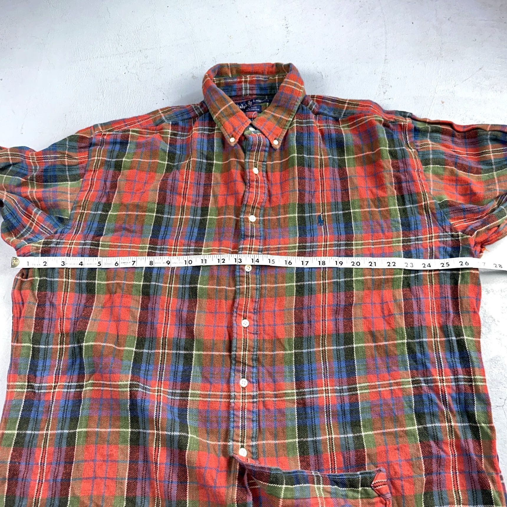 Ralph Lauren RALPH LAUREN Plaid Button-Up Shirt Mens XL Long Sleeve Multicolor Casual Size US XL / EU 56 / 4 - 5 Thumbnail