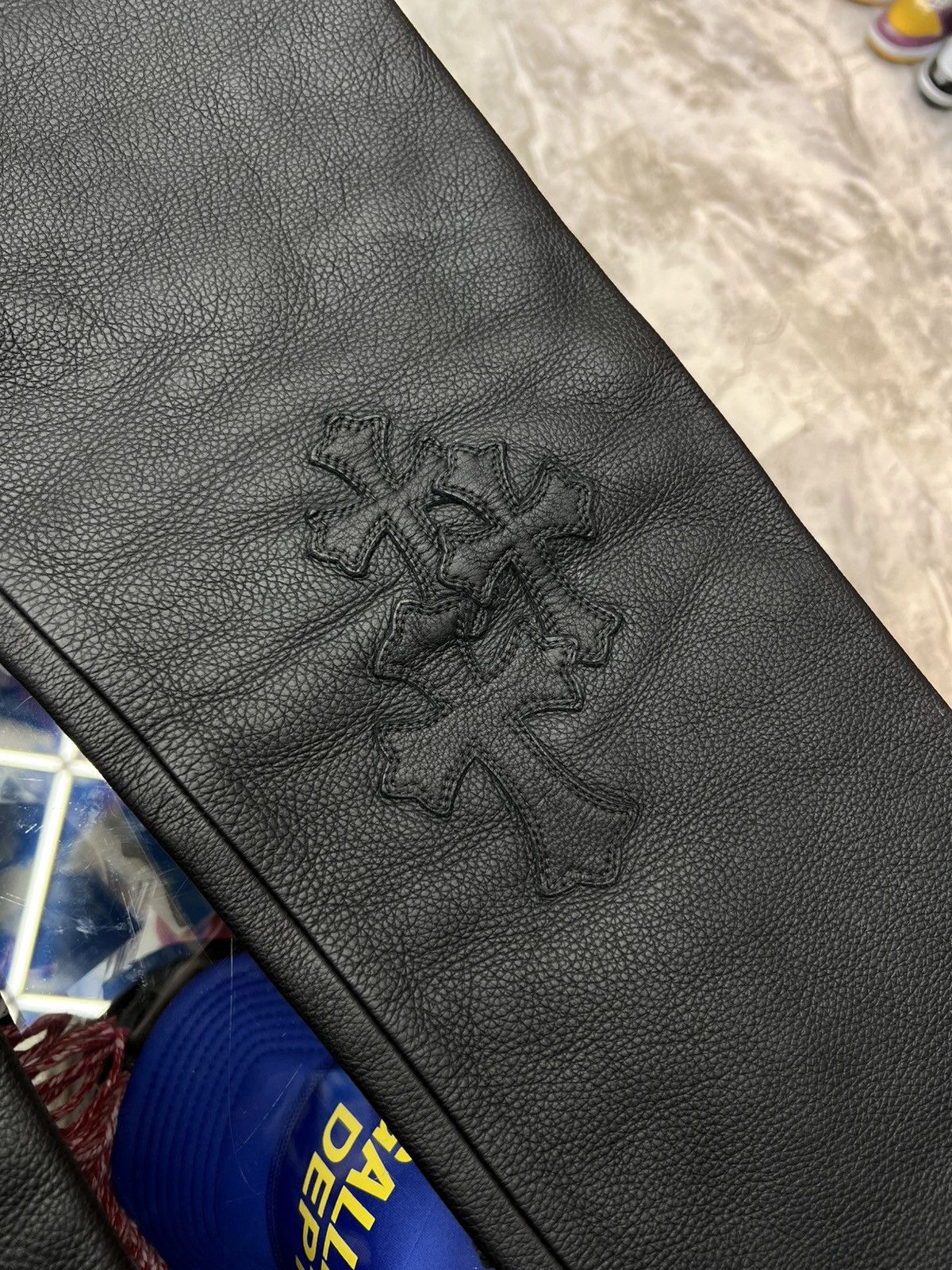 Chrome Hearts Chrome Hearts Cross 20 Patch Leather Pants Size US 30 / EU 46 - 14 Thumbnail