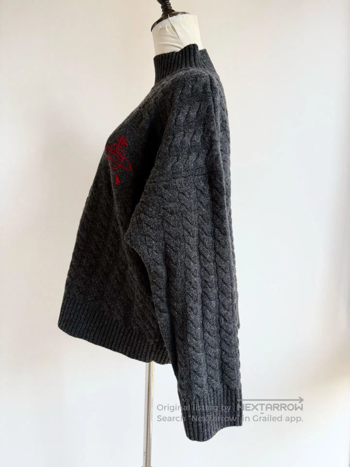 Vivienne Westwood Vivienne Westwood Vintage Gray Cable Sweater. Size M / US 6-8 / IT 42-44 - 3 Thumbnail