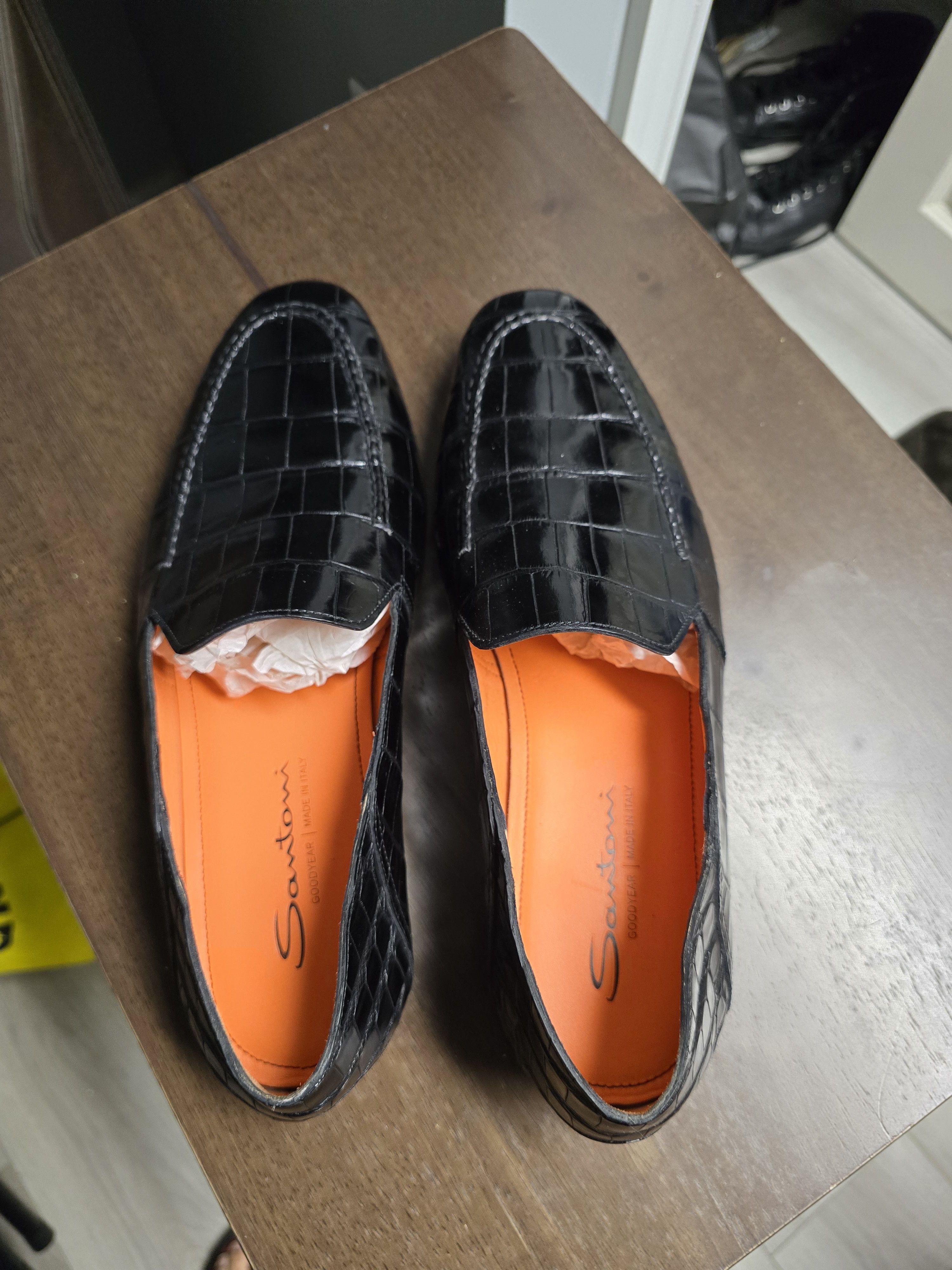 Santoni Santoni crocodile skin penny loafer Size US 9 / EU 42 - 2 Thumbnail