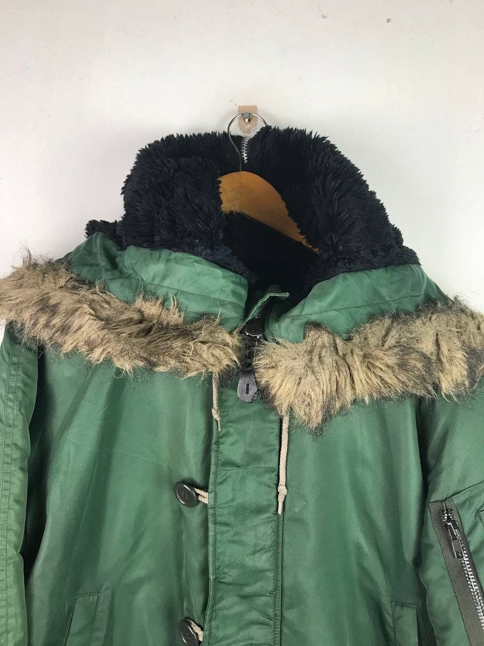 Alpha Industries Rare Design N2-B Mohair Bomber Jacket Size US L / EU 52-54 / 3 - 3 Thumbnail