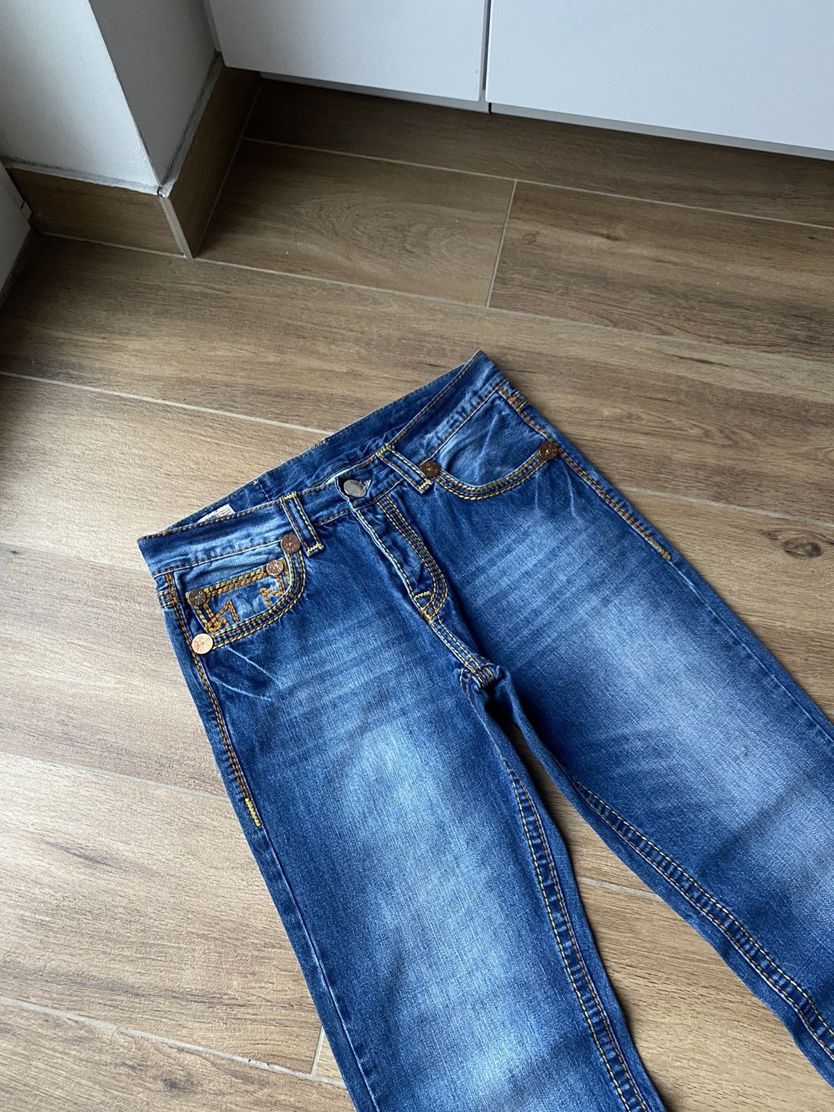 Vintage True Religion Jeans Faded Japanese Avant Garde Y2K