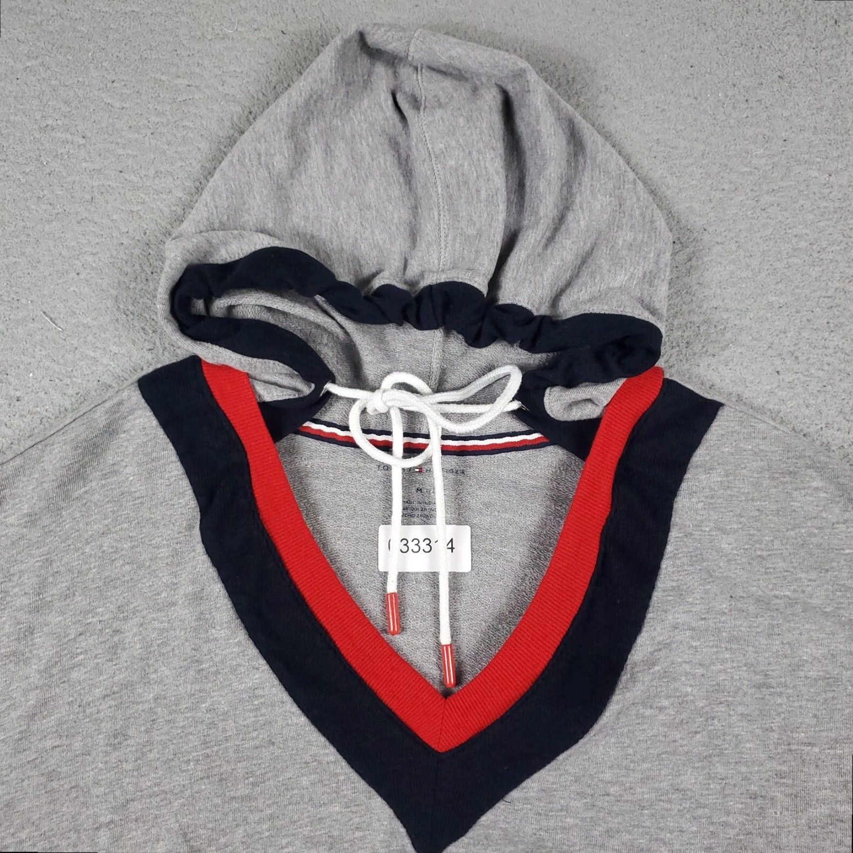 Tommy Hilfiger Tommy Hilfiger Womens Sweater Medium Gray Crop Top Hoodie Size M / US 6-8 / IT 42-44 - 2 Thumbnail