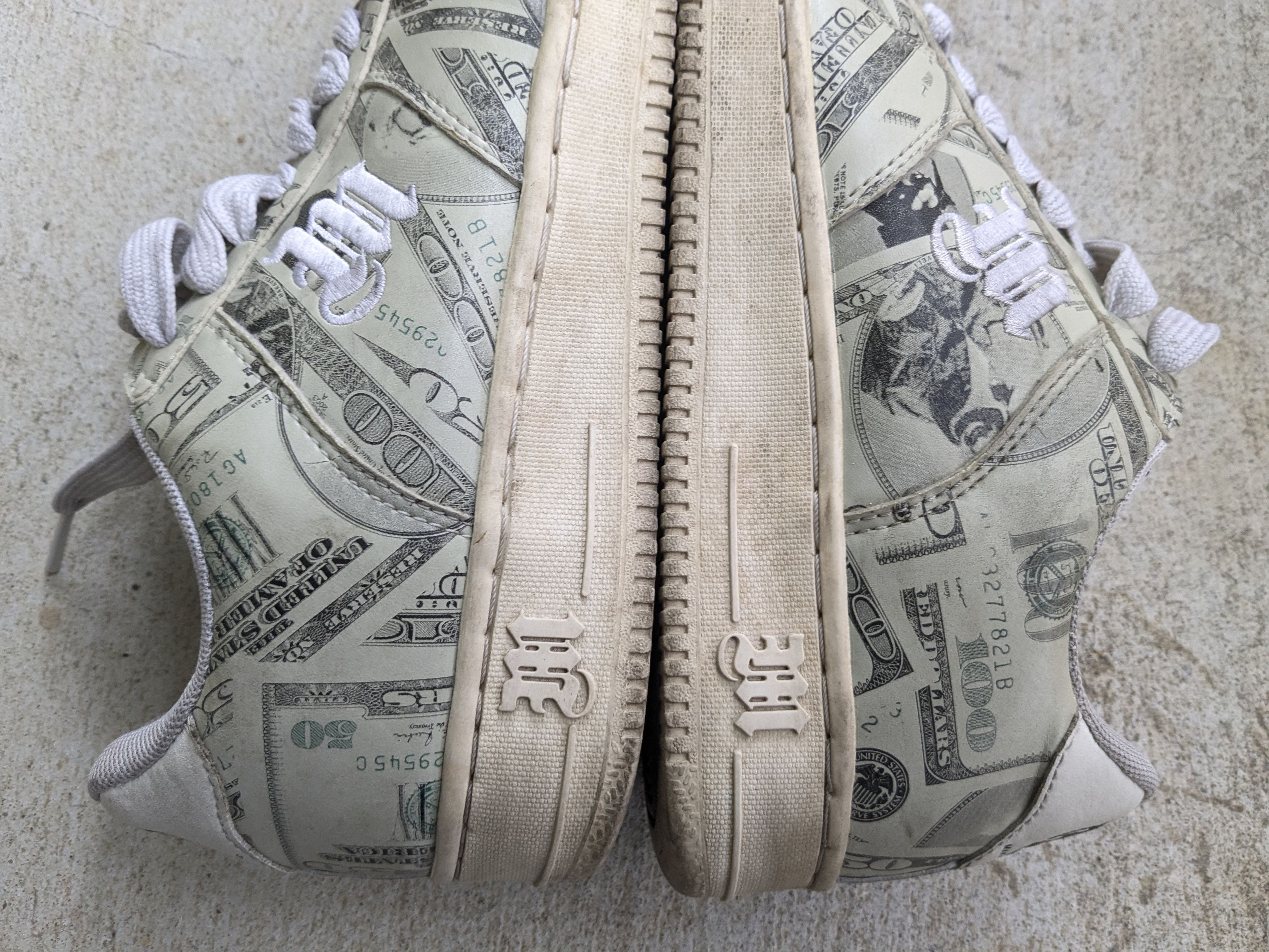 Makaveli Vintage Makaveli Tupac Shakur 8.5 Dollar Bill Size US 8.5 / EU 41-42 - 13 Thumbnail