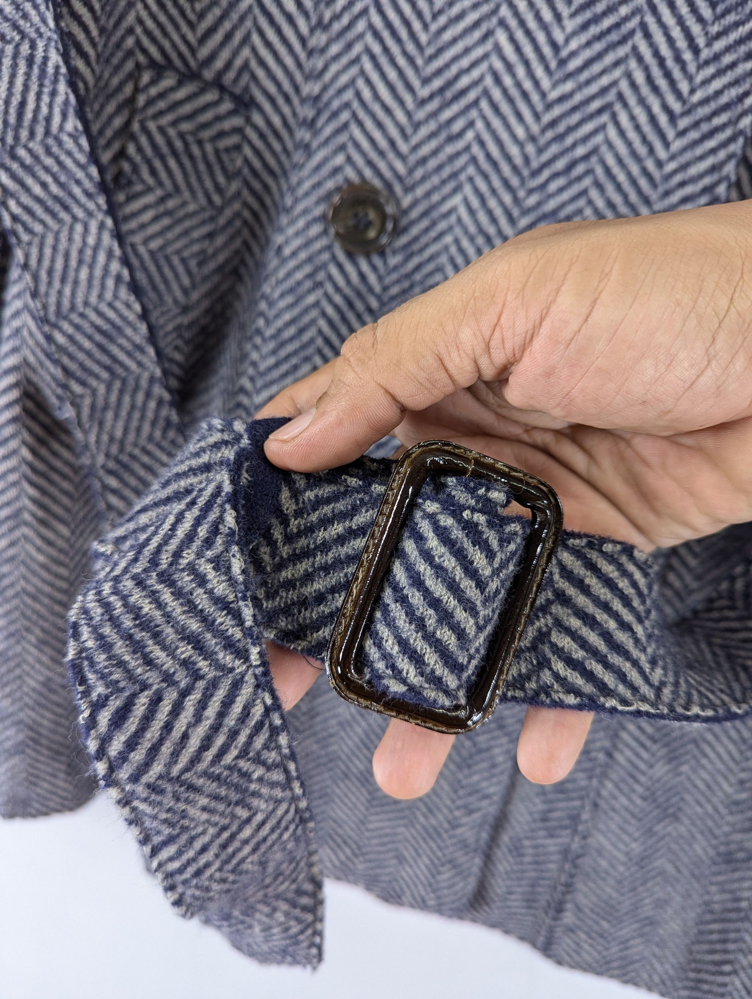 Max Mara Max Mara Weekend Line Herringbone Coat Jacket With Belted Size S / US 4 / IT 40 - 8 Thumbnail