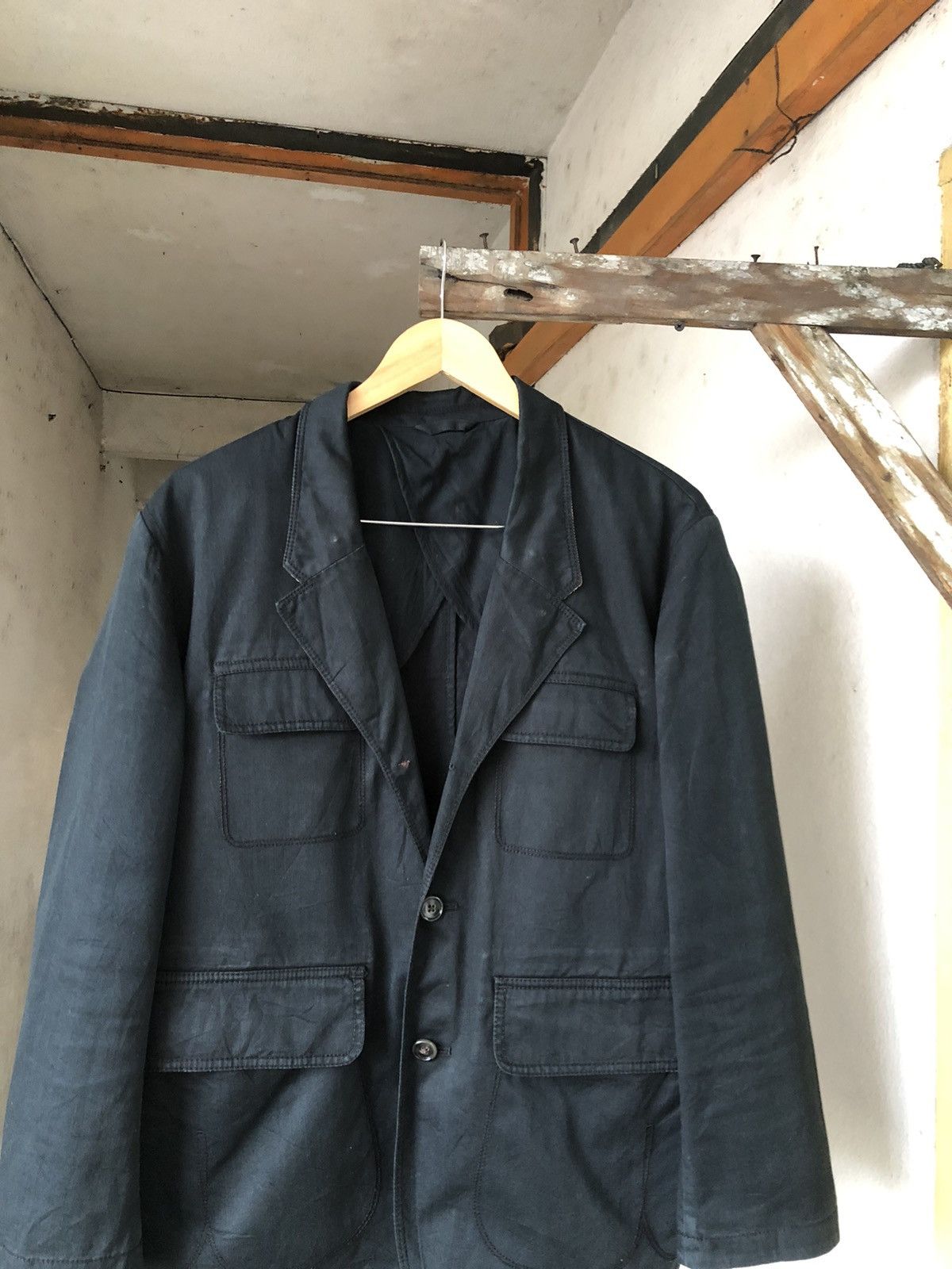 Gap Gap Military Style Pocket Blazer Jacket Like Yohji Yamamoto Size US L / EU 52-54 / 3 - 3 Thumbnail