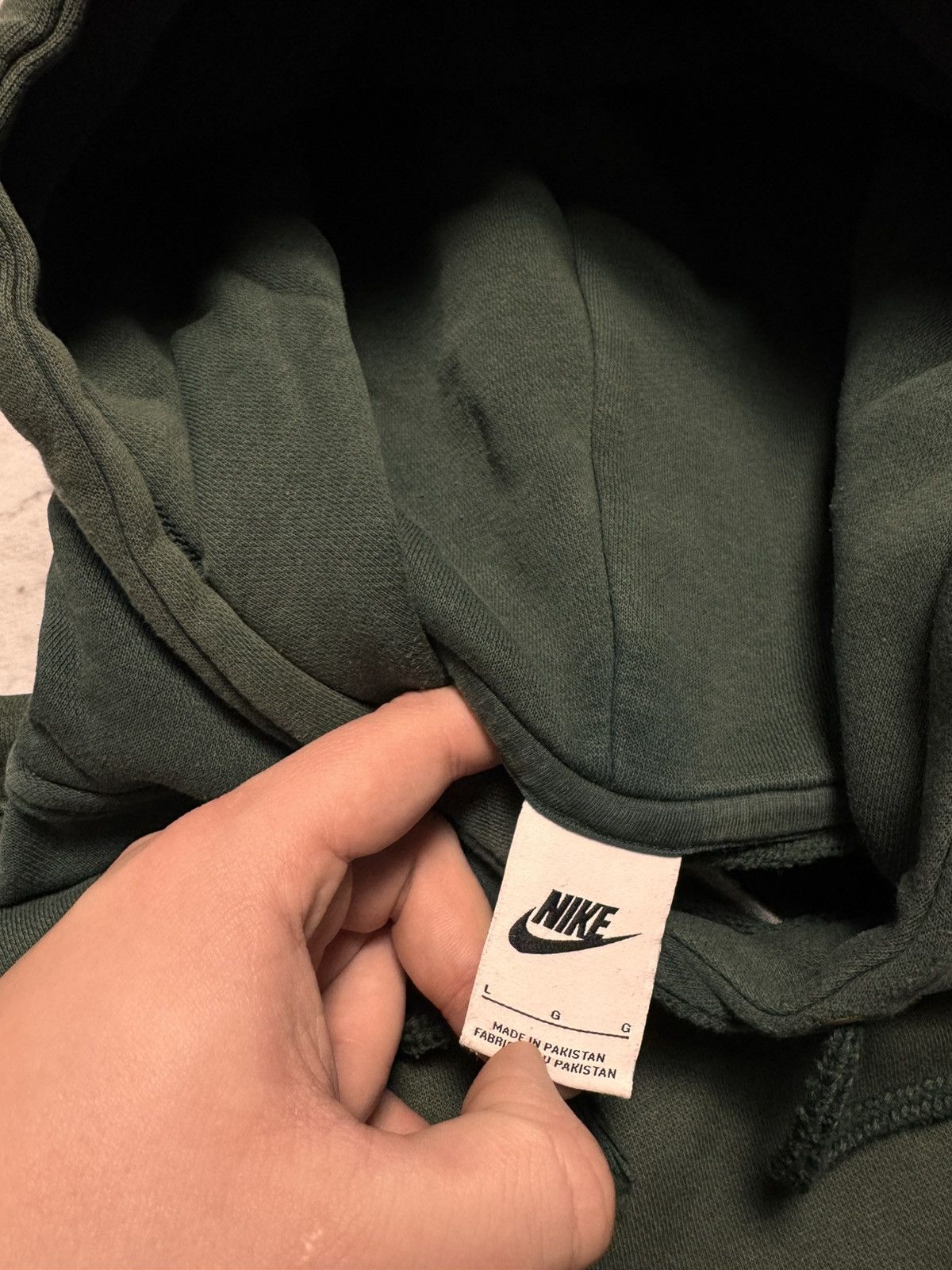Nike × Vintage NIKE VINTAGE CENTER LOGO OVERSIZE BOXY HOODIE Size US L / EU 52-54 / 3 - 4 Thumbnail