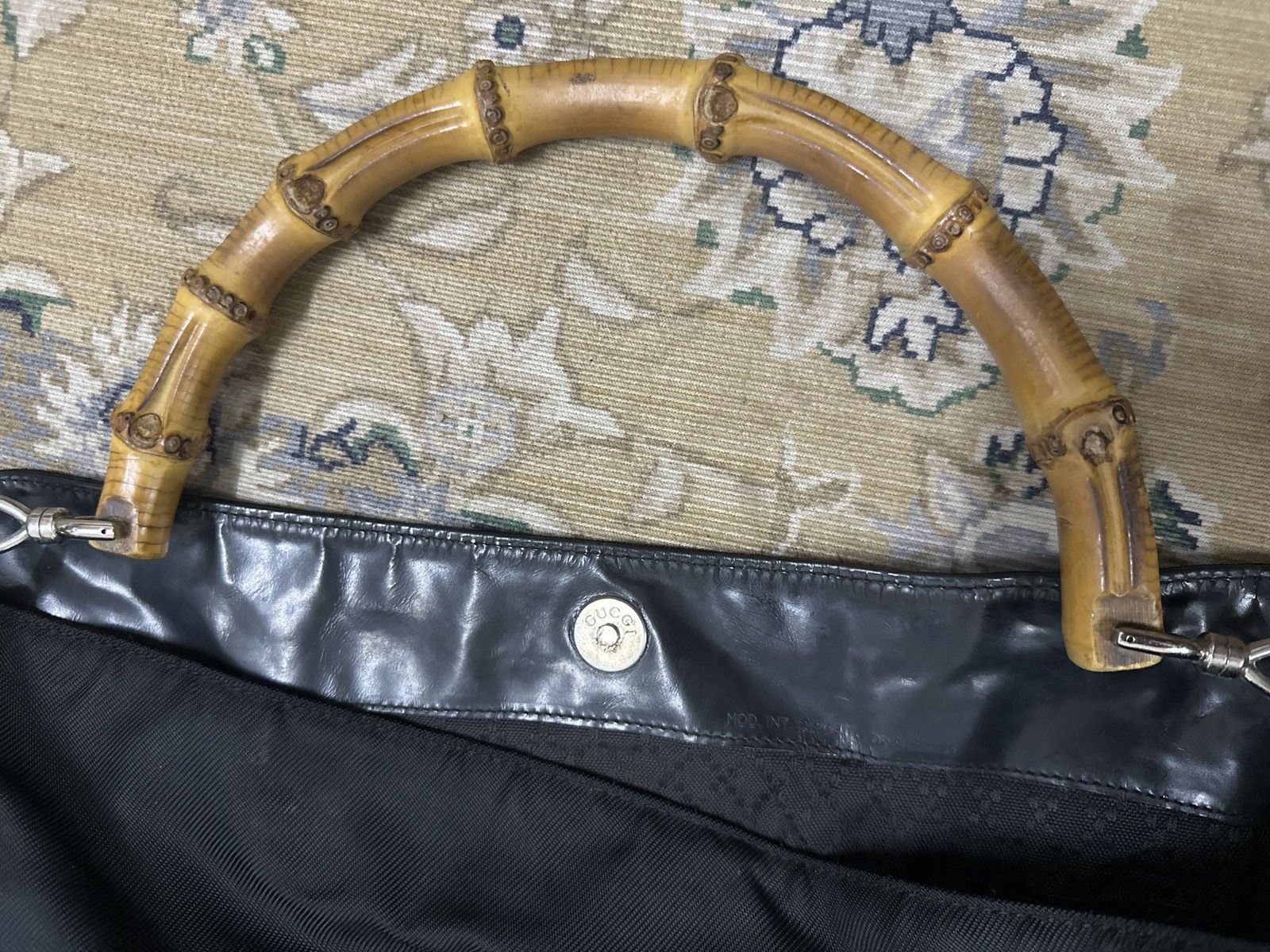 Gucci Gucci shoulder bamboo nylon bag Size ONE SIZE - 6 Thumbnail