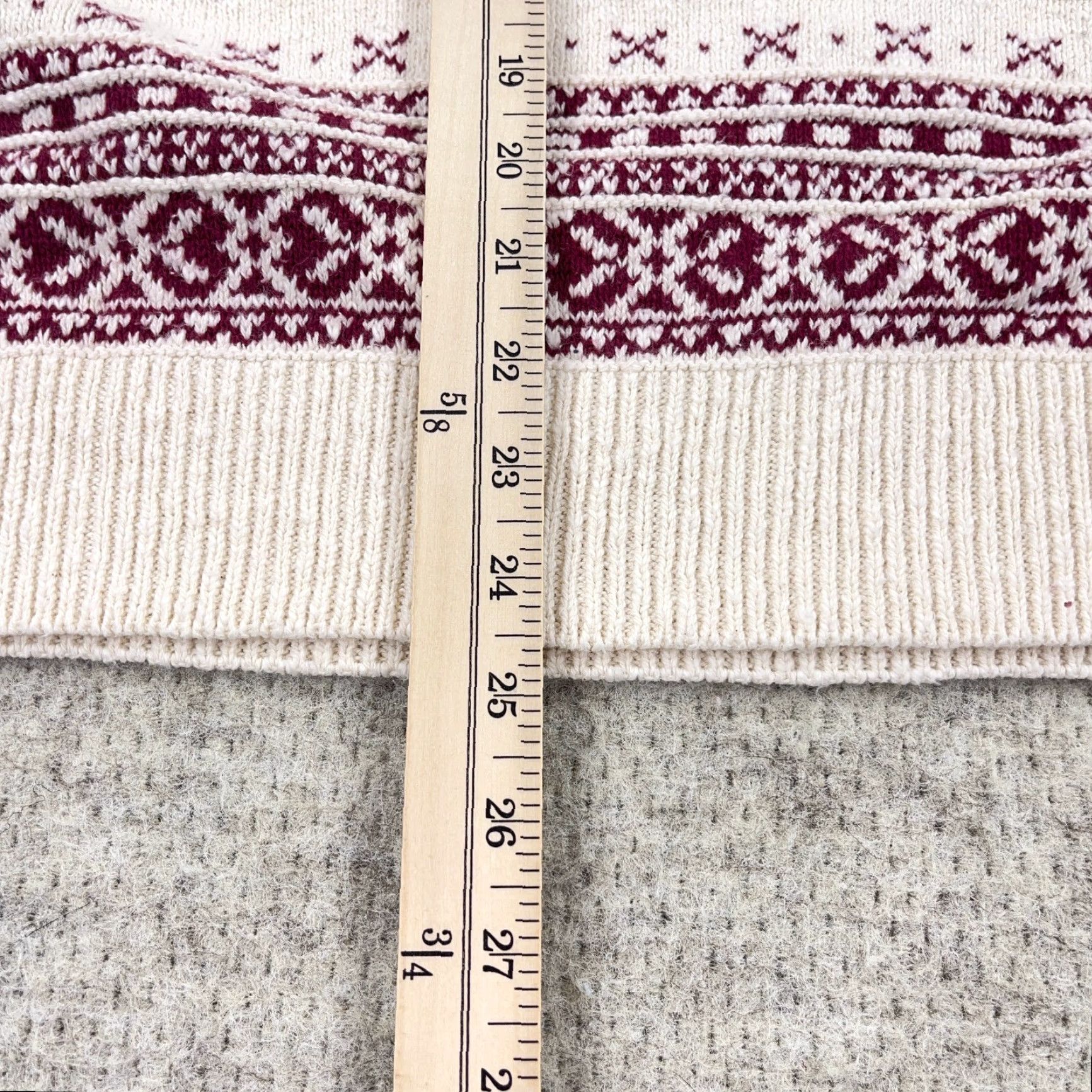 Vintage VINTAGE Penn's Landing Sweater Men XL White Red Geometric Knit Pullover Casual 80s 90s Size US XL / EU 56 / 4 - 7 Thumbnail