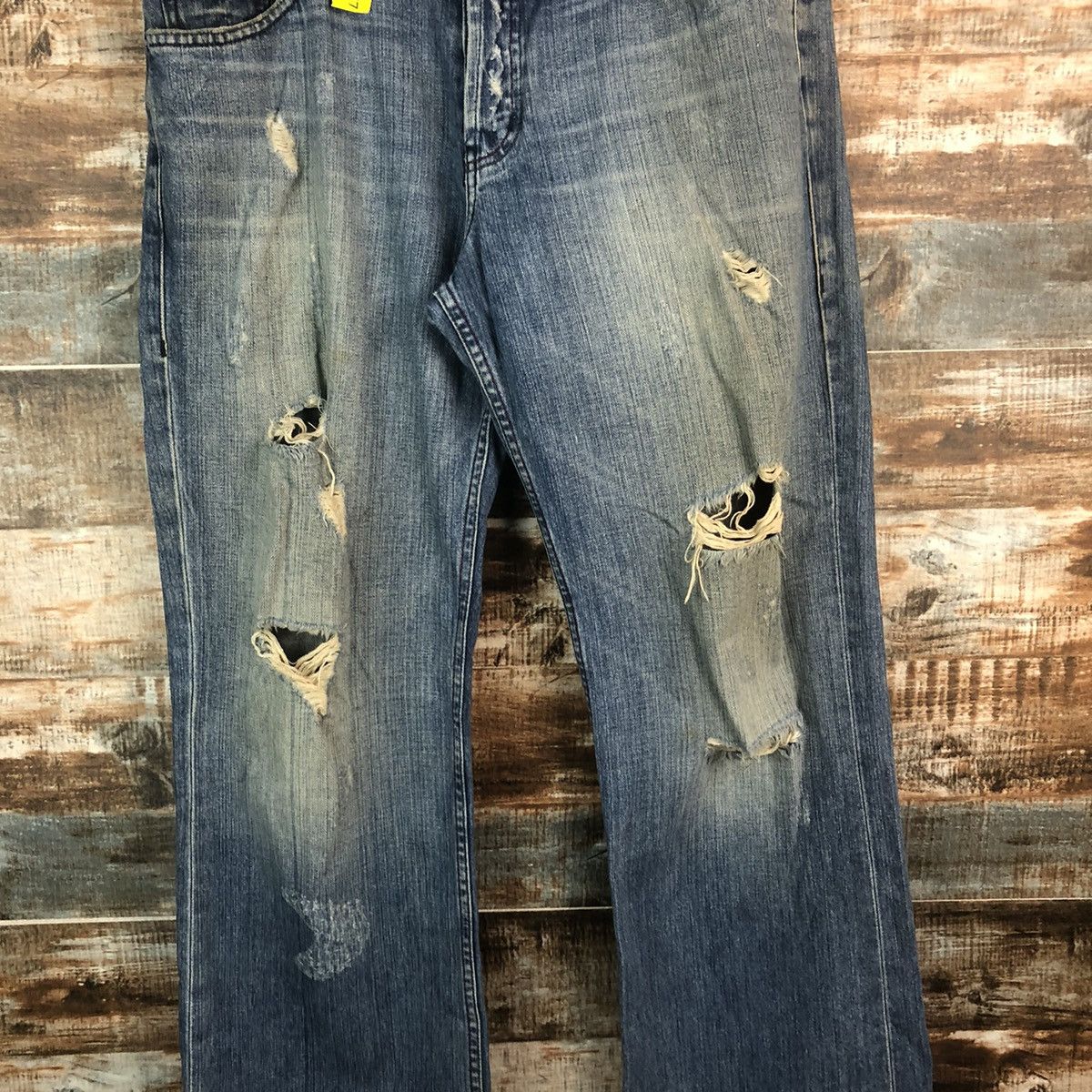 Armani Exchange DL Armani Exchange Blue Distressed Denim Pants #C277 Size US 34 / EU 50 - 5 Thumbnail