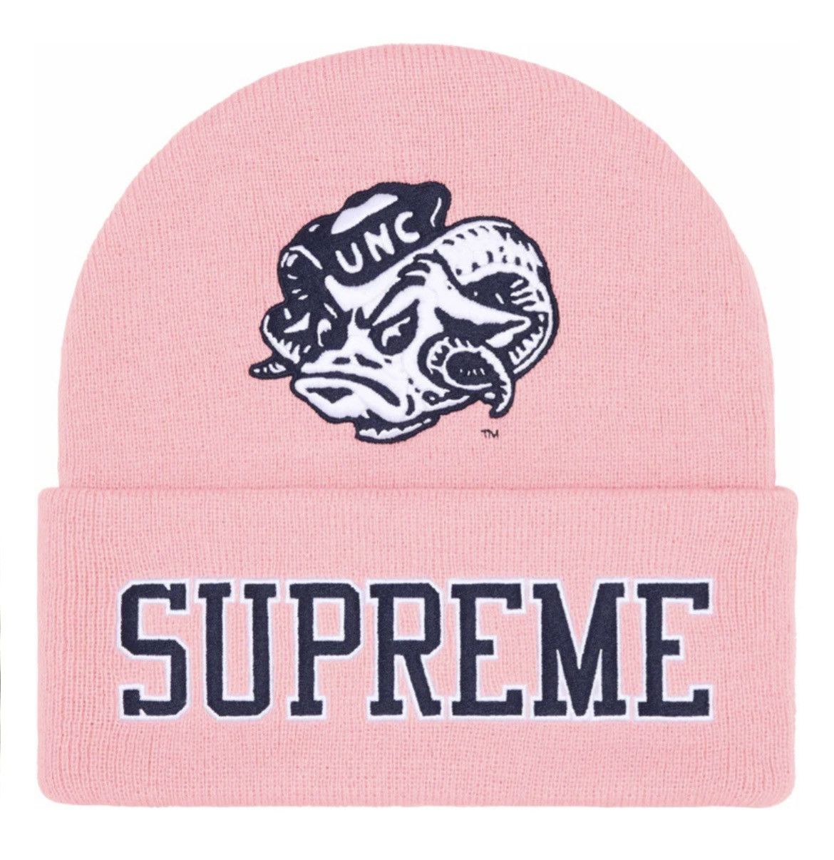 Mitchell & Ness × NCAA × Supreme Supreme Mitchell & Ness NCAA Beanie (Pink) Size ONE SIZE - 4 Thumbnail