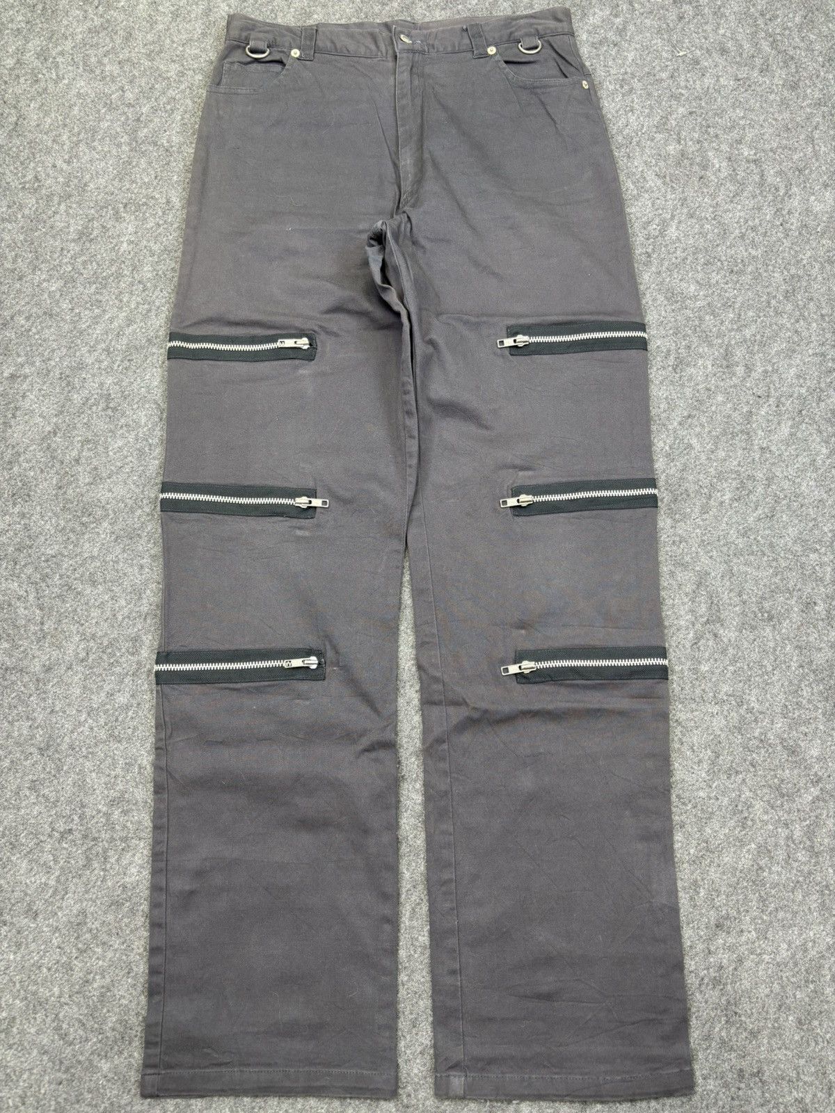 Japanese Brand 💥Punk💥SLASH NUMBER Japan MultiZippe Seditionaries Pant F728 Size US 30 / EU 46 - 24 Thumbnail