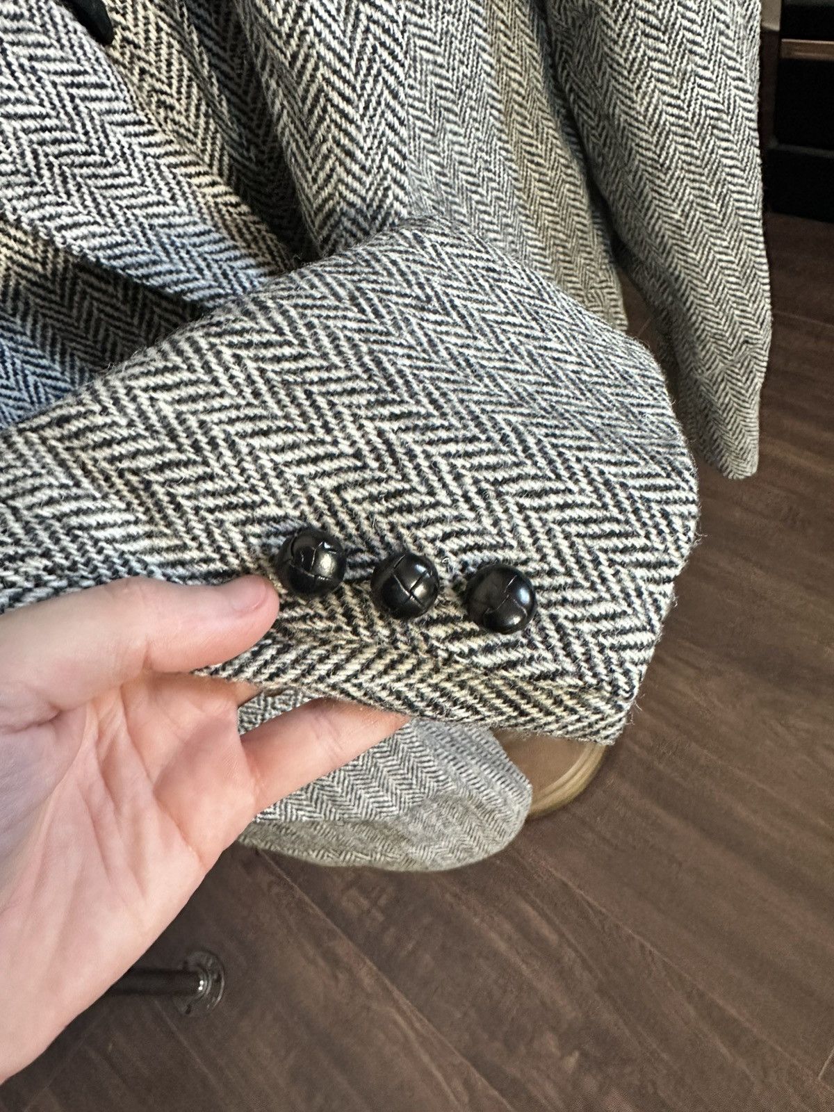 Harris Tweed HARRIS TWEED vintage herringbone wool jacket Size 40L - 5 Thumbnail