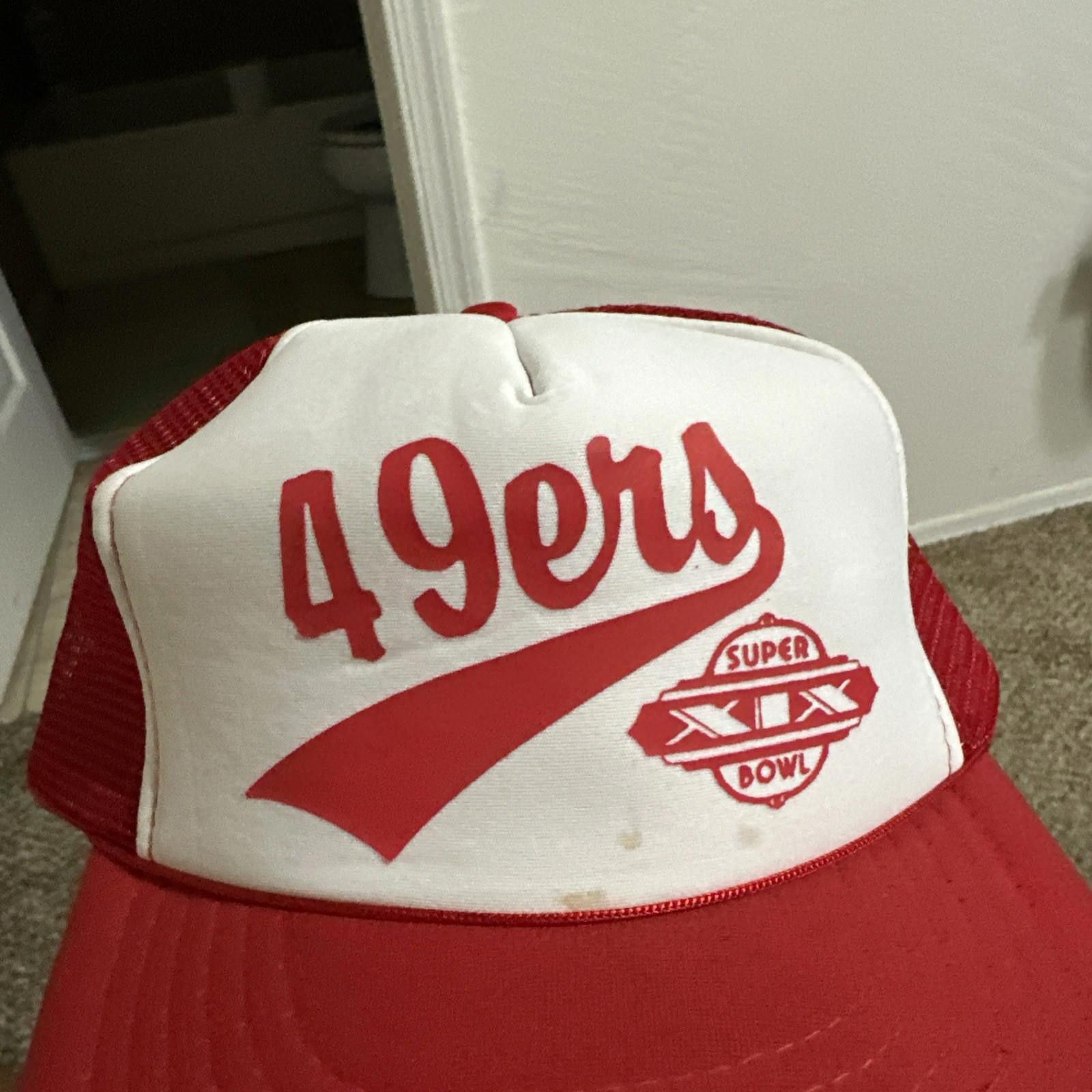 Sports Specialties 49ers Super Bowl XIX (1985) trucker Hat SnapBack Size ONE SIZE - 7 Thumbnail