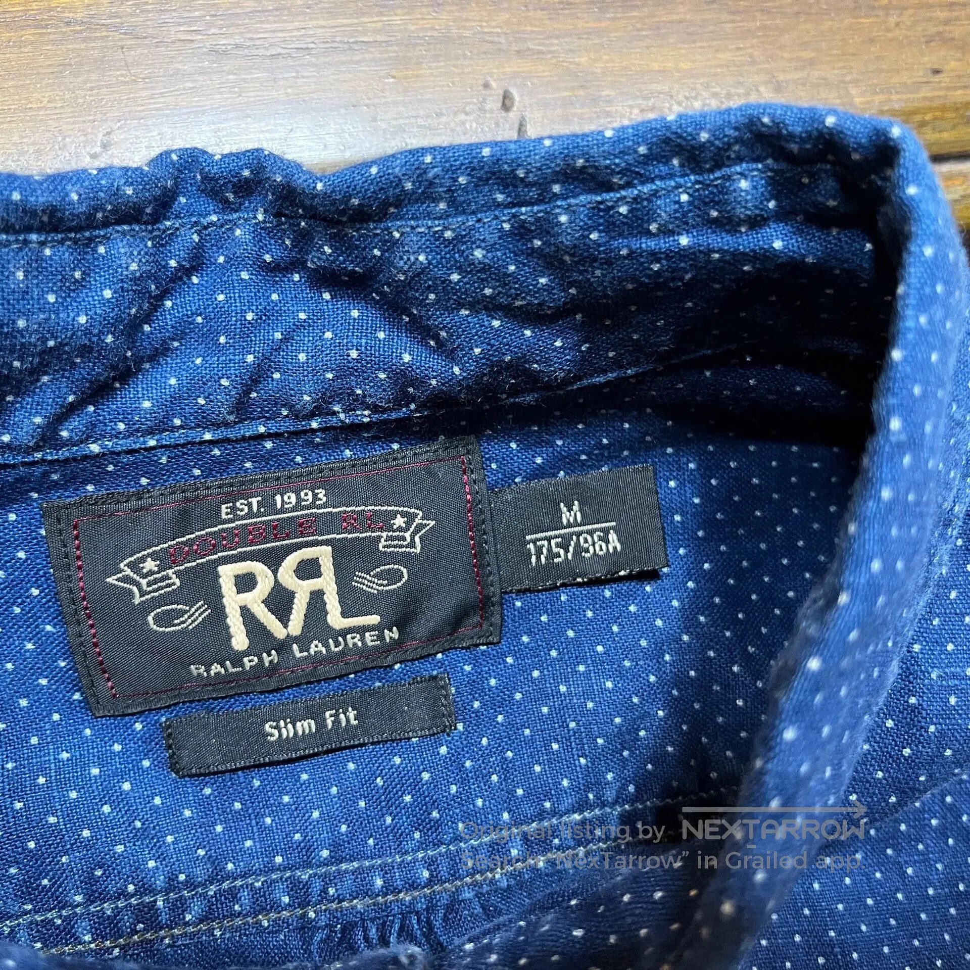RRL Ralph Lauren RRL Double RL Polka Dot Shirt. Size US M / EU 48-50 / 2 - 3 Thumbnail