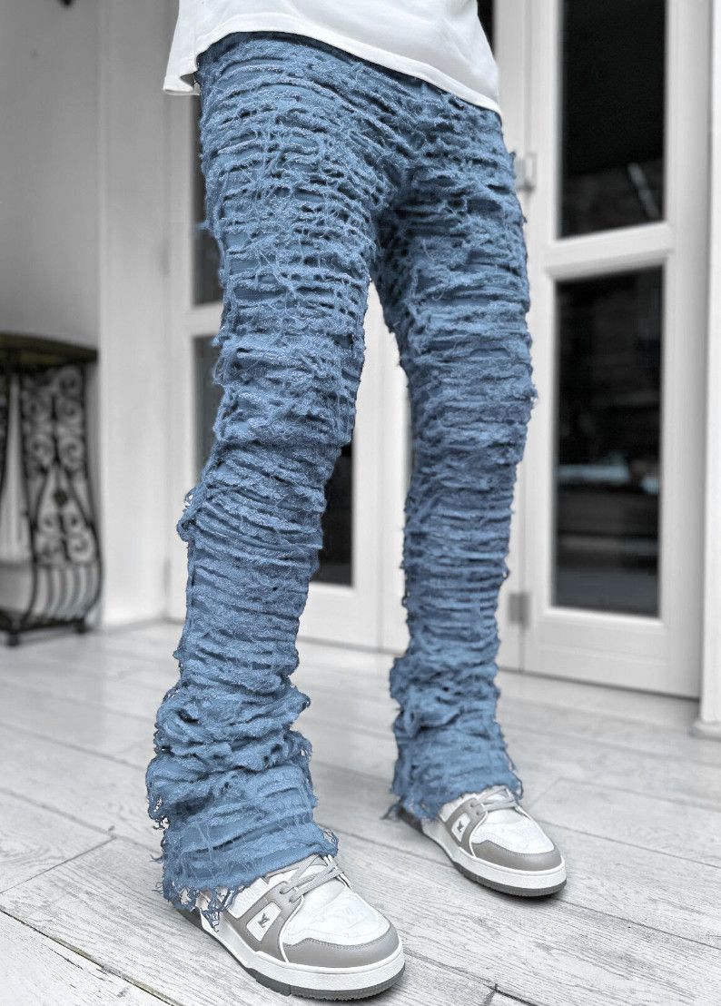 GUAPI Rare 1/100 Sky Blue Blood Diamond Stacked Denim Size US 32 / EU 48 - 1 Thumbnail