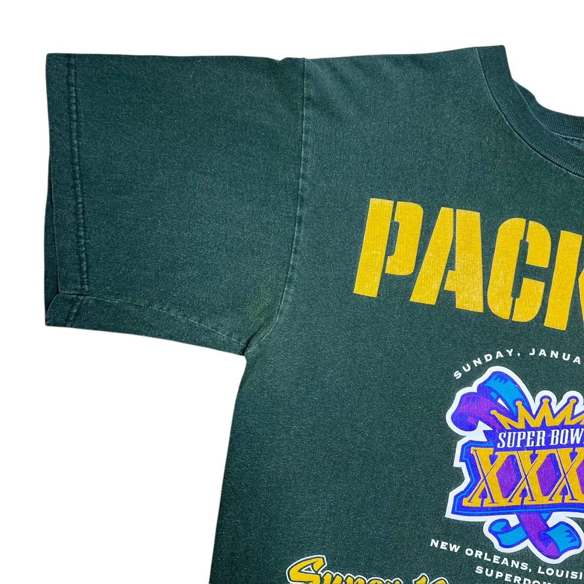 NFL Vtg 1997 NFL Green Bay Packers Super Bowl Champions T-Shirt Size US L / EU 52-54 / 3 - 8 Thumbnail
