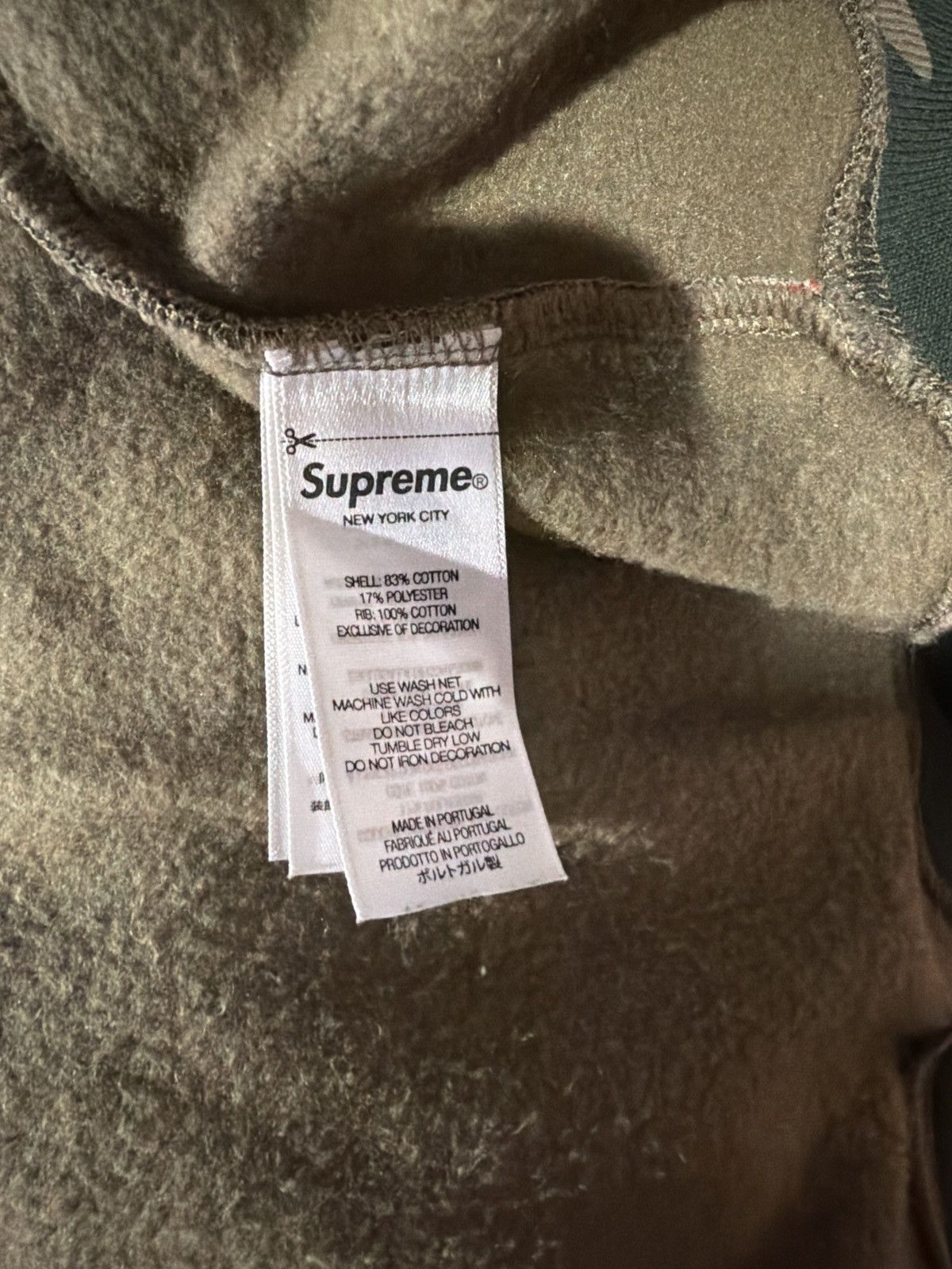 Supreme supreme cracked raglan zip up hooded sweatshirt Size US XL / EU 56 / 4 - 3 Thumbnail