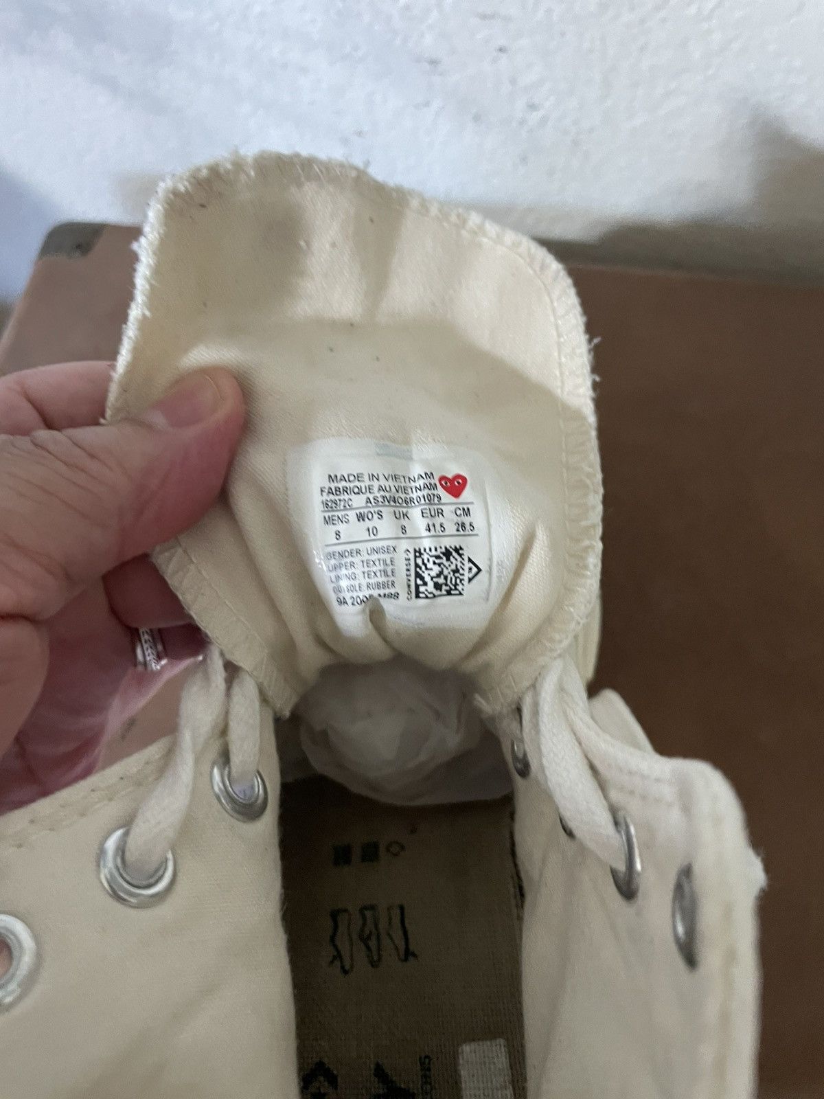 Comme des Garcons CDG Play x Converse Chuck Taylor All Star 70 HI Size US 8 / EU 41 - 11 Thumbnail