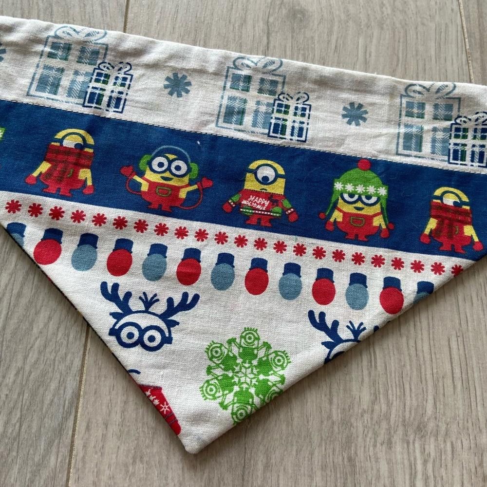 Designer Tobito & Co Christmas Minion Dog Bandana Size ONE SIZE - 3 Thumbnail