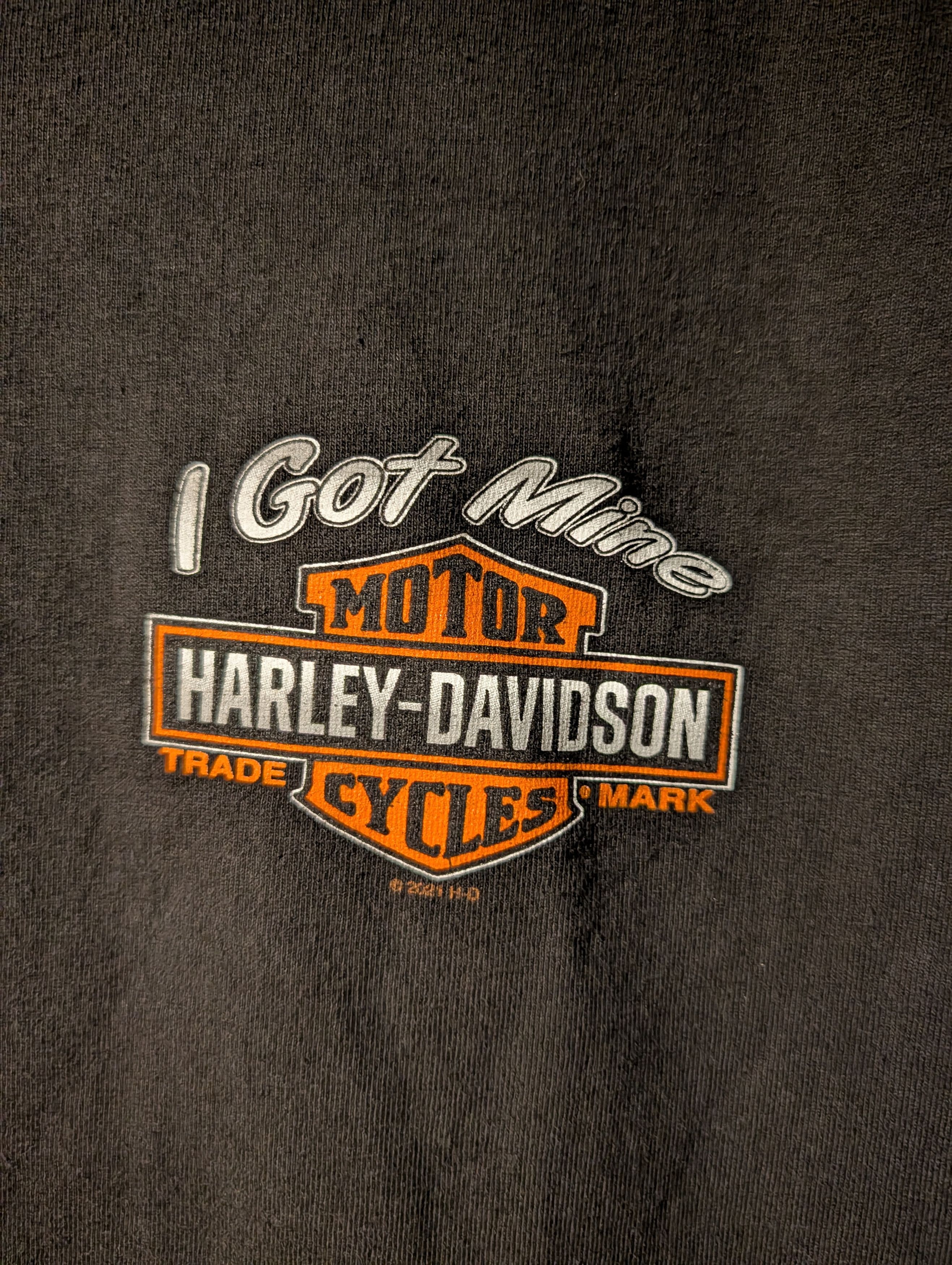 Harley Davidson I Got Mine Harley Davidson Motorcycle New York T-Shirt Size US XL / EU 56 / 4 - 4 Thumbnail