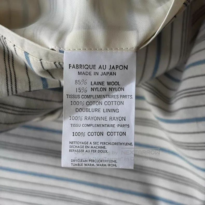 Yohji Yamamoto Yohji Yamamoto size s 93ss white stripe patchwork blazer Size 38S - 7 Thumbnail