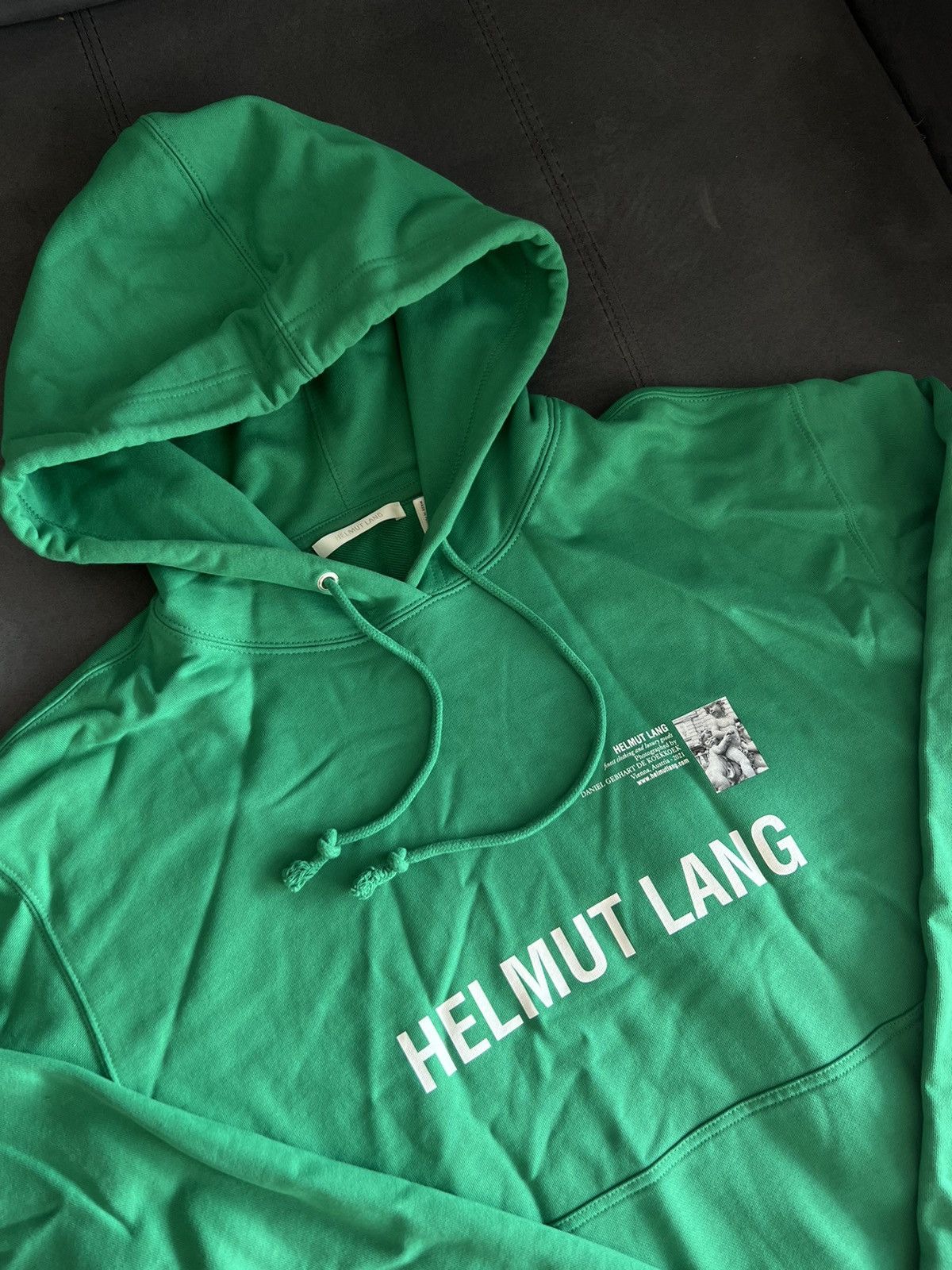 Helmut Lang Helmut Lang big logo hoodie ship one week from Spain Size US L / EU 52-54 / 3 - 3 Thumbnail