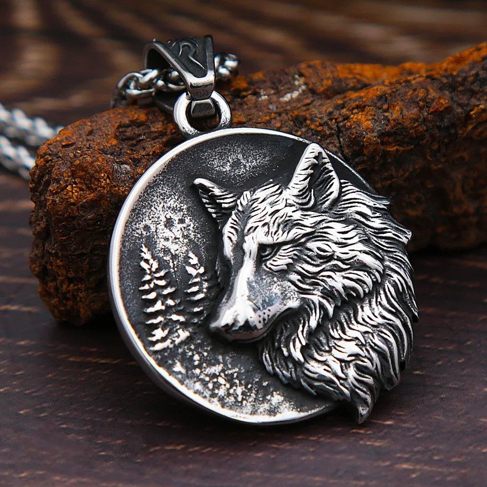 Other Viking Wolf Pendant Necklace Size ONE SIZE - 4 Thumbnail