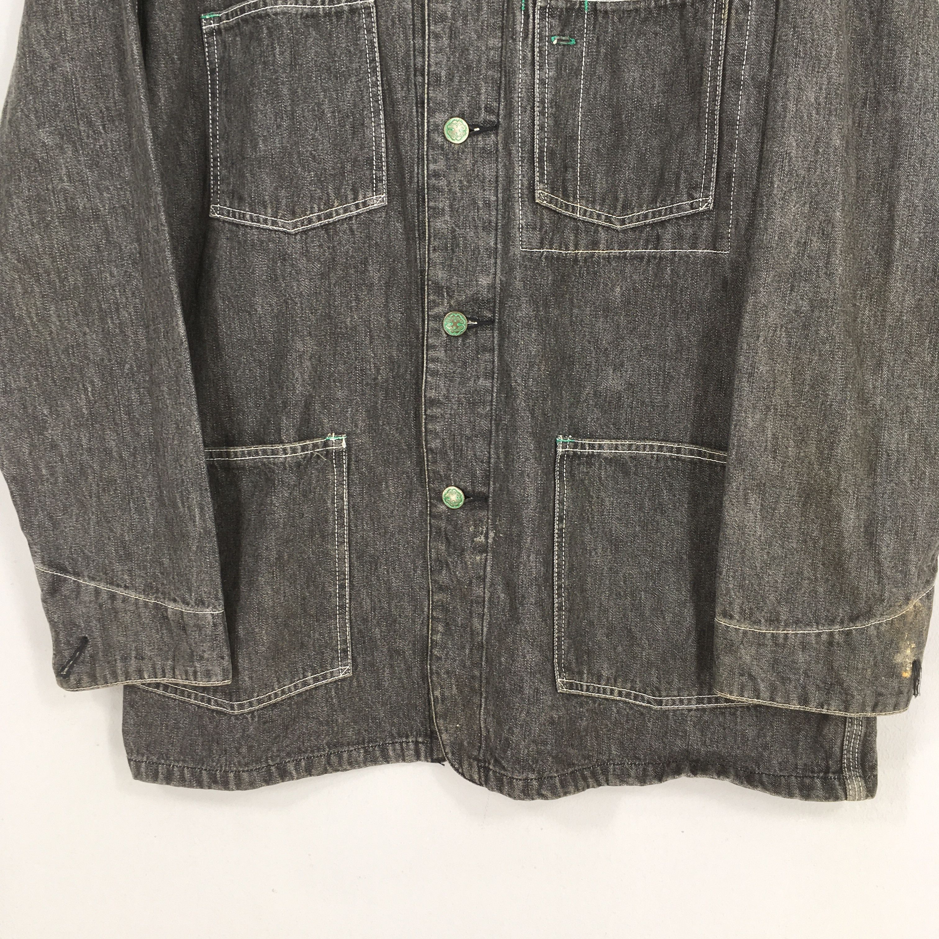 Oshkosh Vintage 1980s Osh Kosh Jeans Chore Labour Jacket Large Size US L / EU 52-54 / 3 - 3 Thumbnail