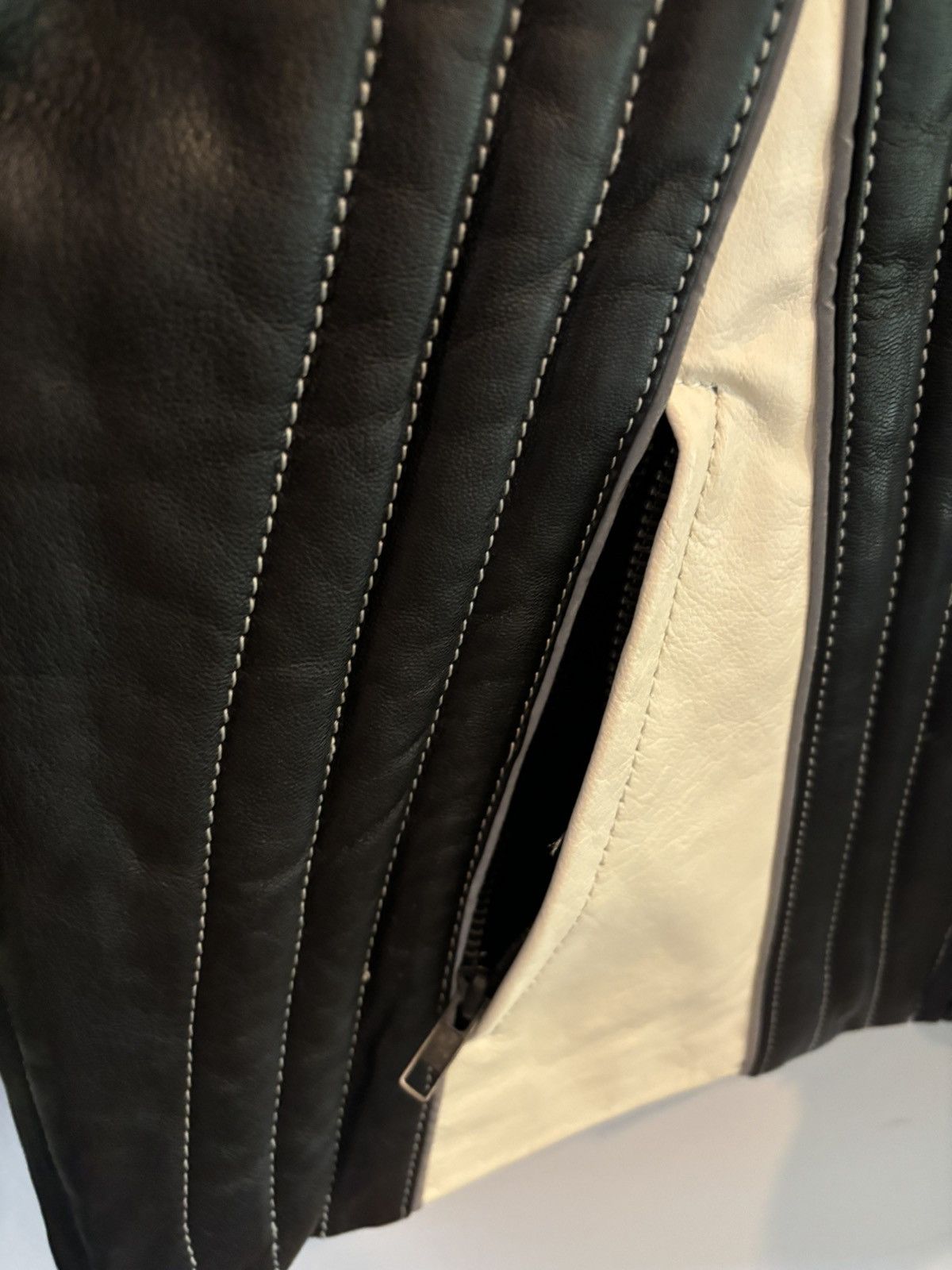 Vintage Vintage Leather Jacket/Vest Detachable Motorcycle Apparel Size US L / EU 52-54 / 3 - 6 Thumbnail