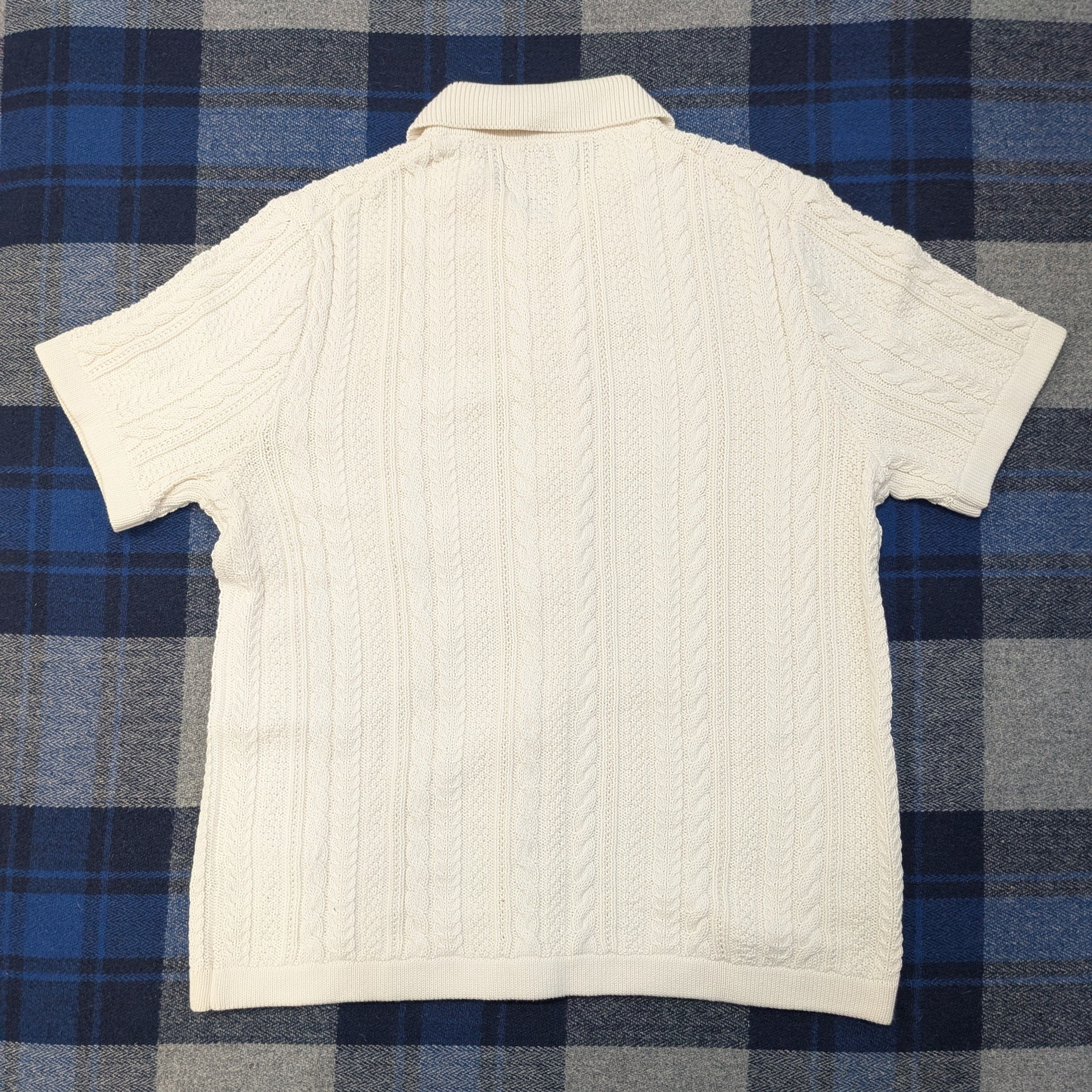 J.Crew J. Crew cable-knit short-sleeve cardigan polo Size US M / EU 48-50 / 2 - 2 Thumbnail