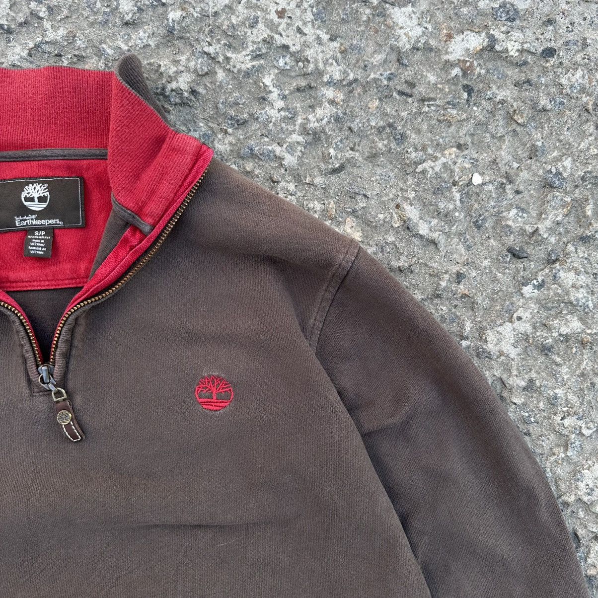 Timberland × Vintage Vintage Japanese Style Timberland Zip 1/4 Sweater Old Money Size US S / EU 44-46 / 1 - 6 Thumbnail