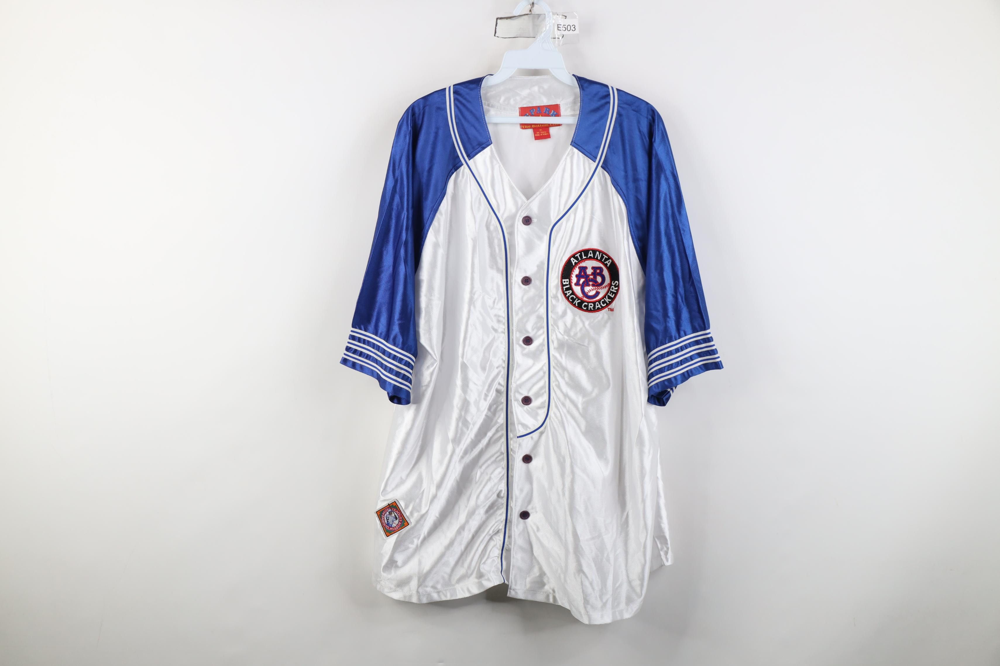 Vintage Deadstock Vintage 90s Negro League Atlanta Baseball Jersey Size US XL / EU 56 / 4 - 1 Thumbnail