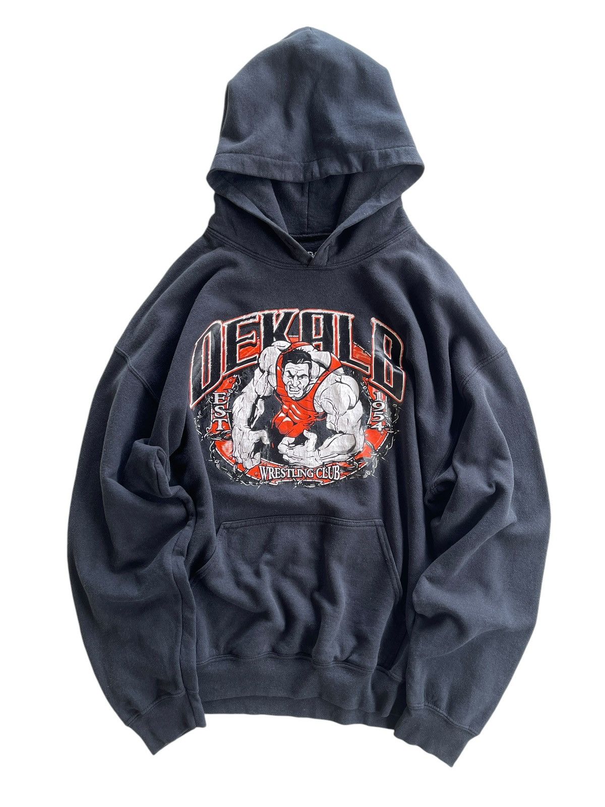 Vintage Vintage Y2K Dekalb Wrestling Club Hoodies Size US L / EU 52-54 / 3 - 2 Thumbnail
