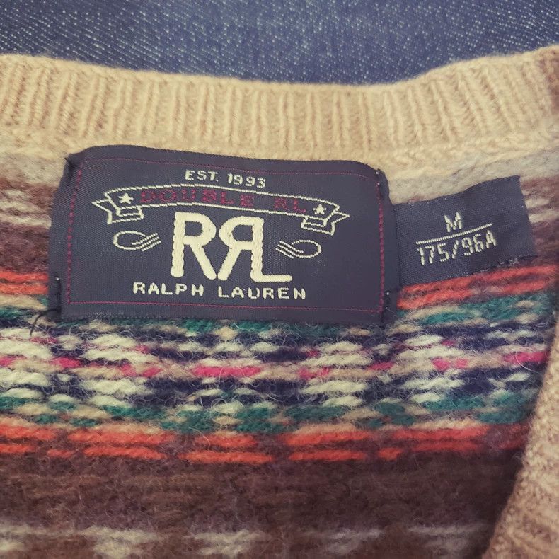 RRL Ralph Lauren RRL Ralph Lauren Old Fel Island V-neck sweater wool pullov Size US M / EU 48-50 / 2 - 3 Thumbnail