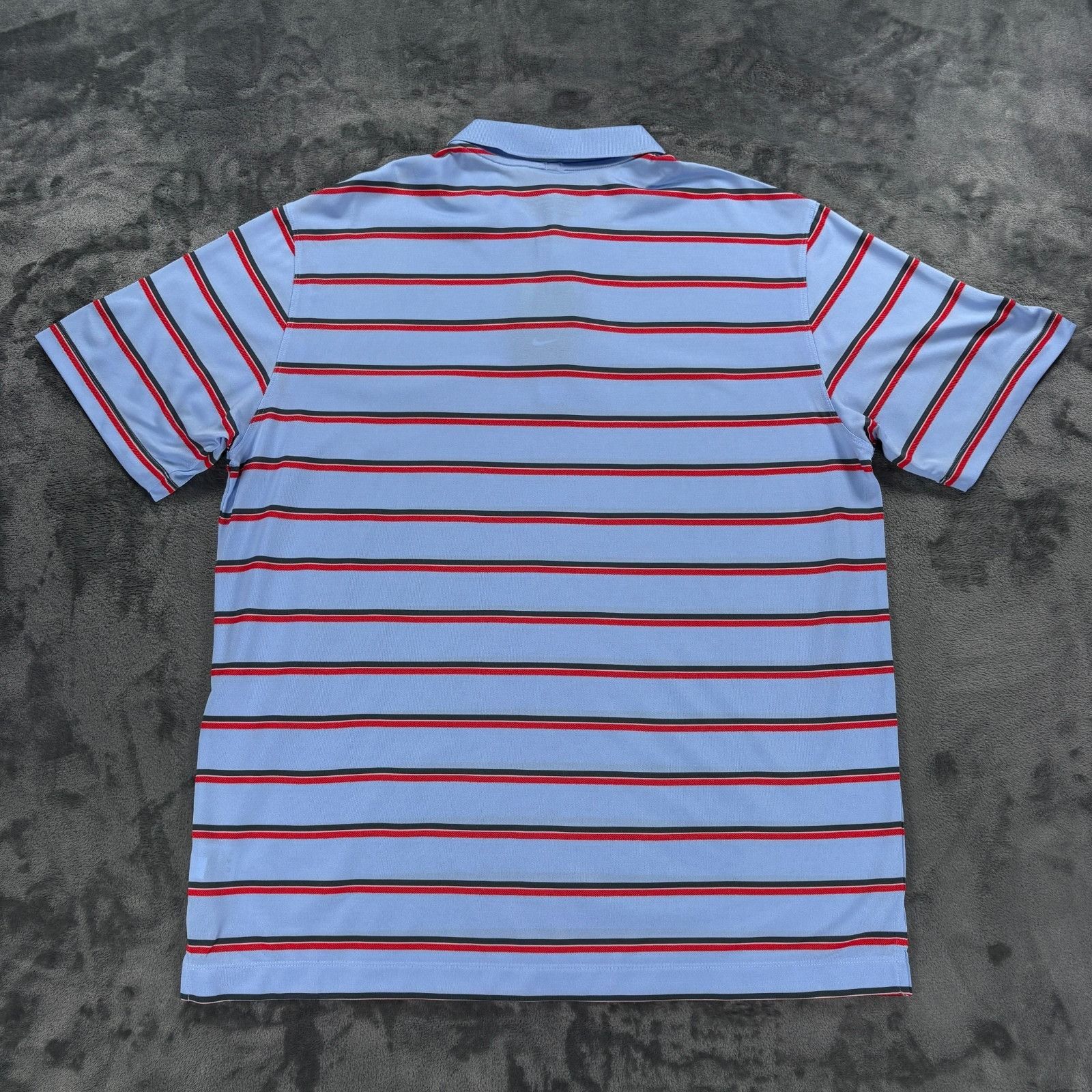 Nike Nike Golf Tour Performance Dri Fit Polo XL Blue Red Stripe N Size US XL / EU 56 / 4 - 2 Thumbnail