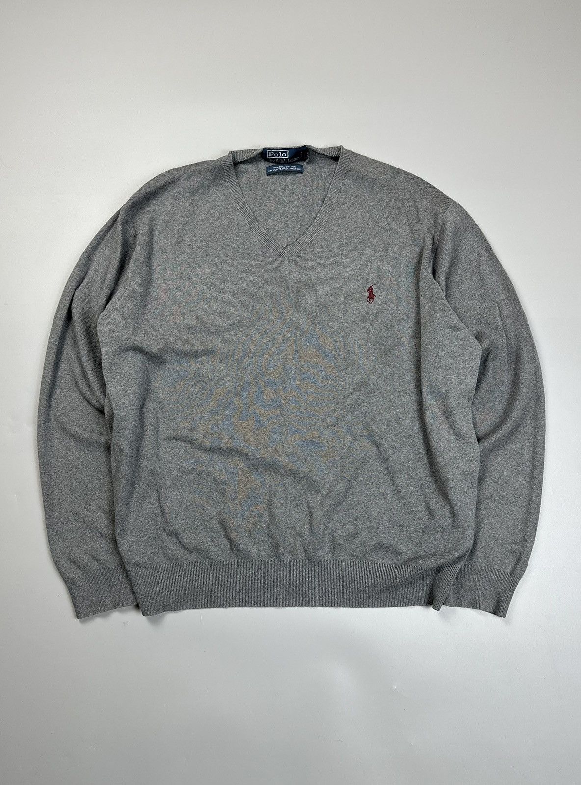 Polo Ralph Lauren × Vintage Polo Ralph Lauren Vintage v neck knitwear Size US XL / EU 56 / 4 - 1 Thumbnail